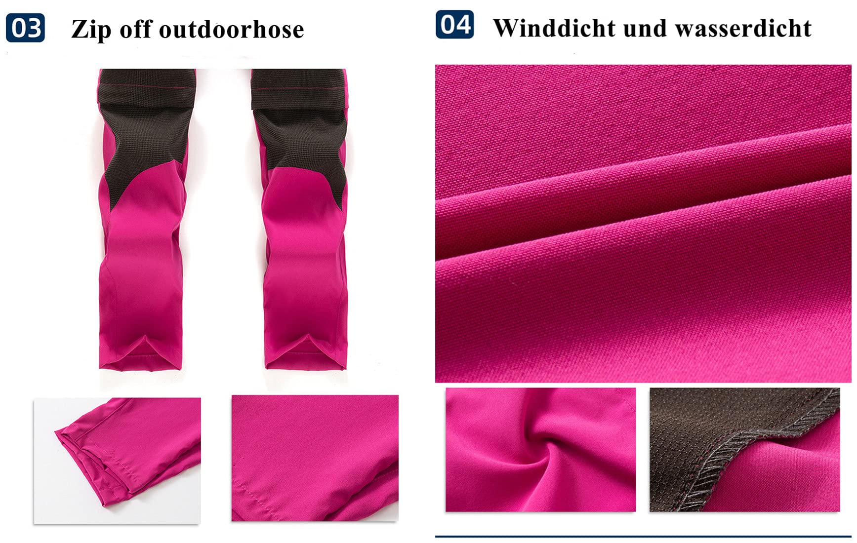 Daysskk Pantalones 2 en 1 con cremallera, desmontables, para niños, niñas, para exteriores, verano, secado rápido, para senderismo, impermeables