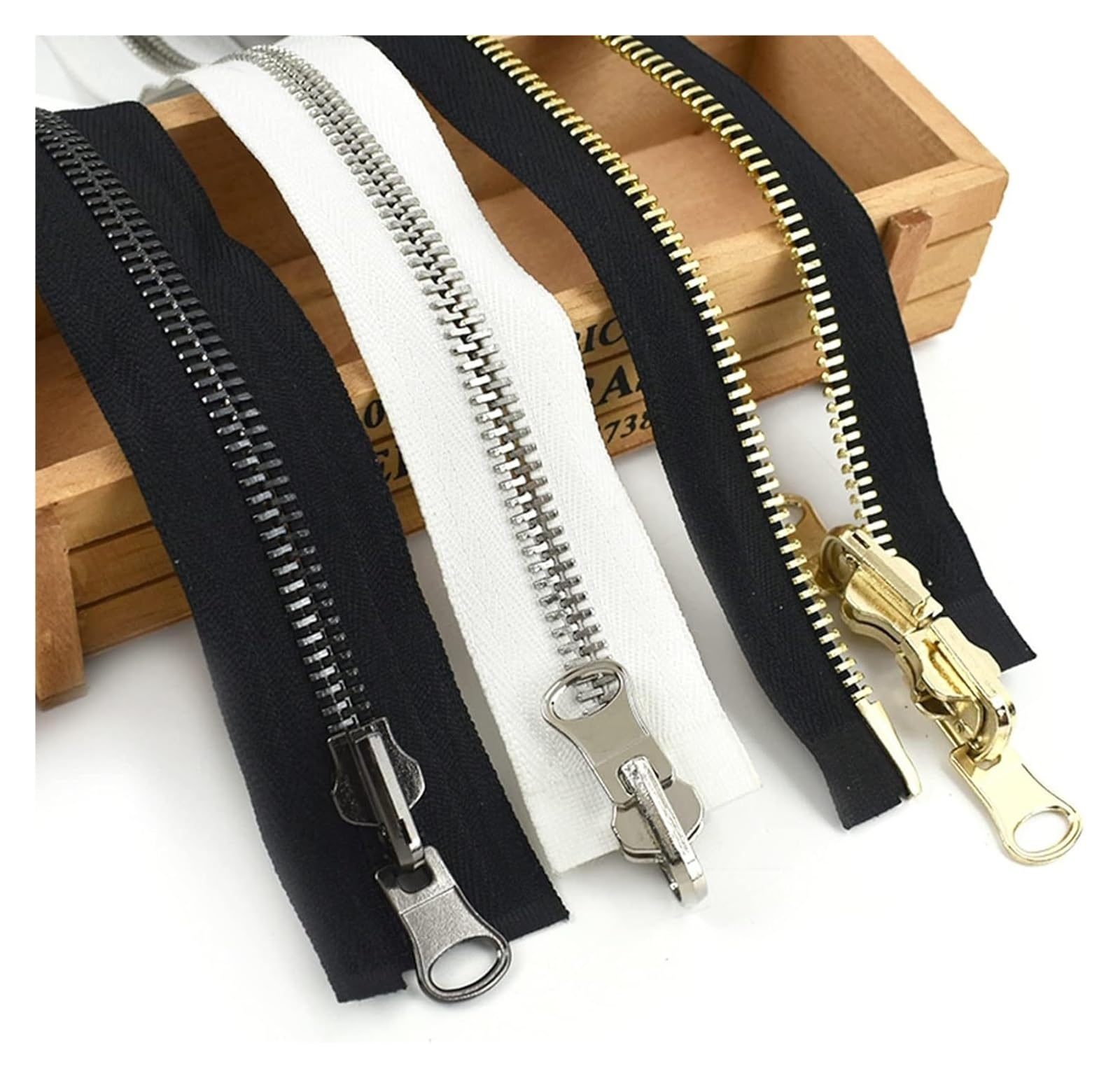 Zipper Metalowy dwustronny otwarty dwukierunkowy obrotowy zamek błyskawiczny 5# 8 70-100 cm Wielokolorowy dla majsterkowiczów(Black Gun Black,8# 90cm)