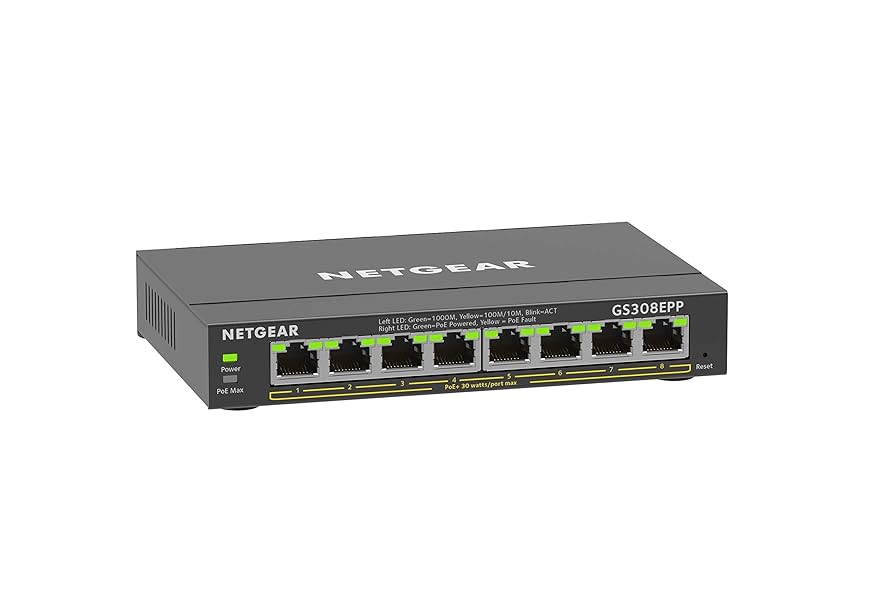 (未使用･未開封品)NETGEAR 卓上型コンパクト アンマネージプラス スイッチングハブ GS108E ギガビット 8ポート VLAN QoS ファンレス 省電力 法人向け Amazon.co.jp: NETGEAR ネットギア GS108E ギガ8ポート