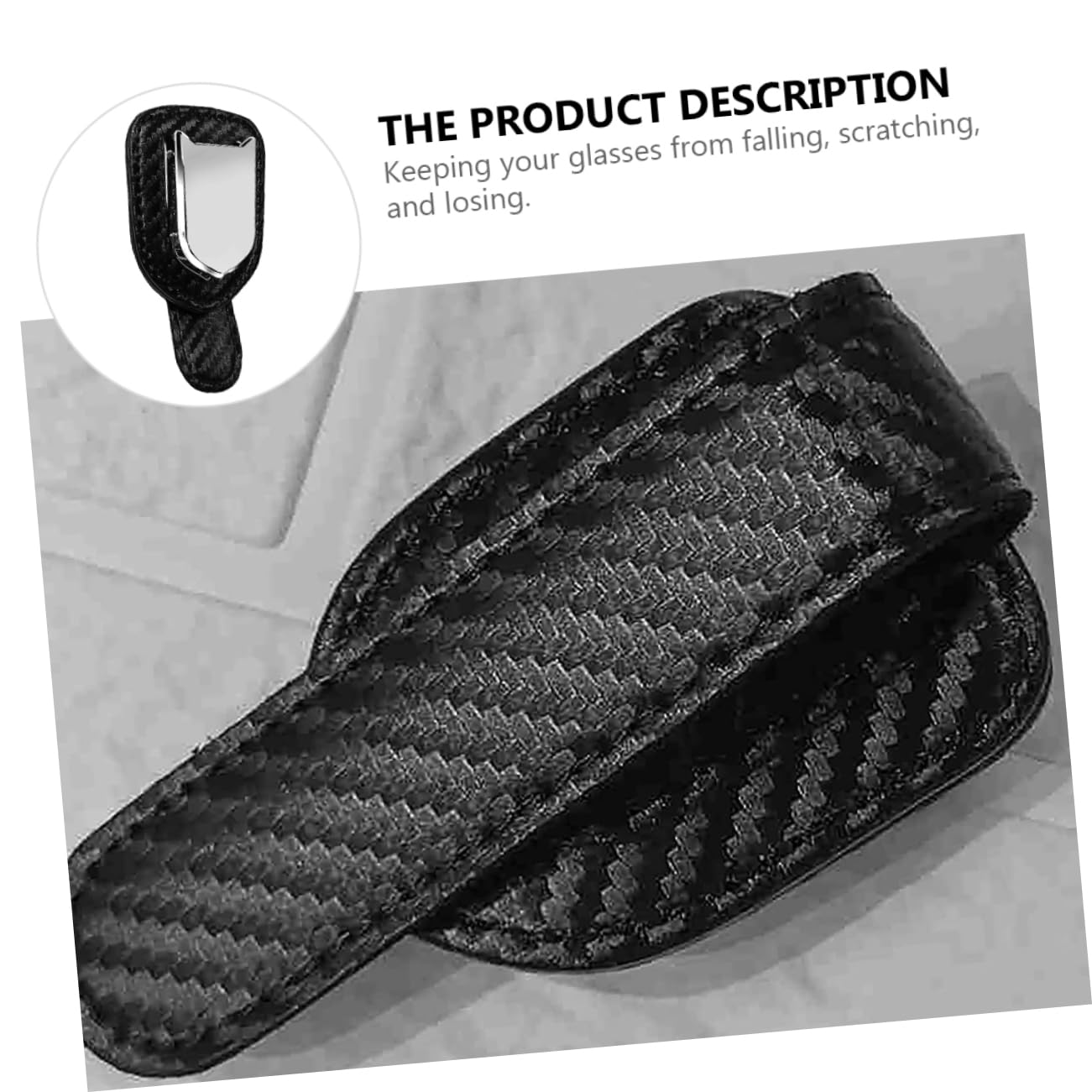 Gatuida 3stücke Praktischer Brillenhalter Für Auto Pu Karbonfaser-Design Multifunktional Als Brillen Und Kartenhalter Installieren Für Sonnenbrillen Und Lesebrillen Robust Und Langlebig