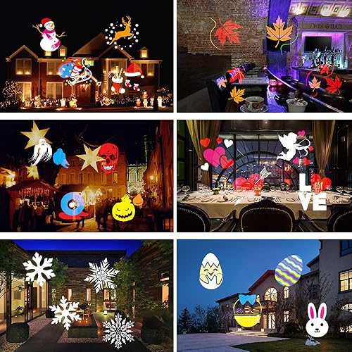Miniatura 7 de Elec3 - Proyector de nieve para Halloween, Navidad, Acción de Gracias, decoración de boda con mando a distancia RF, 10WCFLD, 110.00 volts
