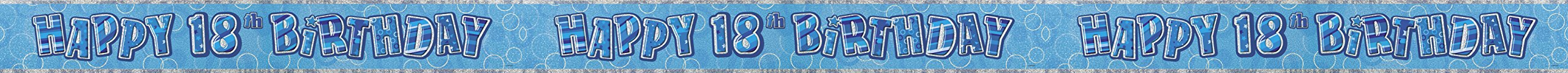 Unique Party 92068 - 9ft Foil Glitz Pink Happy 80th Birthday Banner — view 257