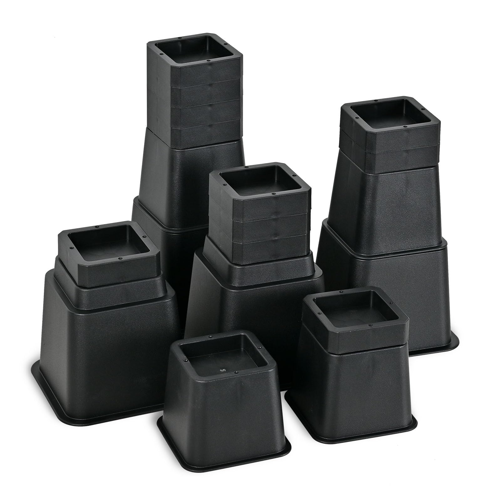 Amazon.com: 24 PCS Adjustable Bed Risers 12 Inch Heavy Duty, Furniture ...