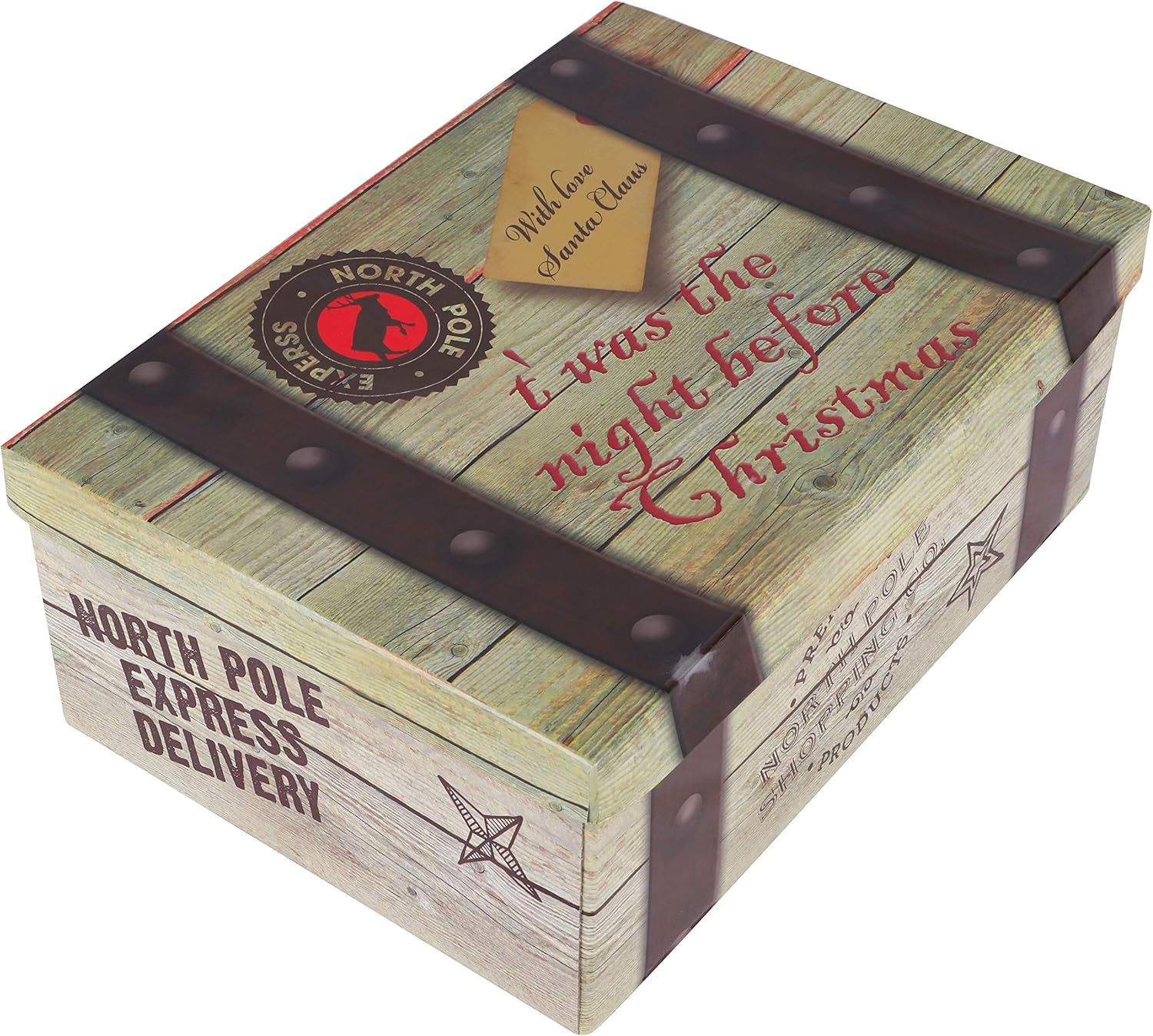 Toyland Beige Toyland® Christmas Eve Box - 34Cm X 23Cm X 12.5Cm - Gift Wrapping Accessories - Novelty Present