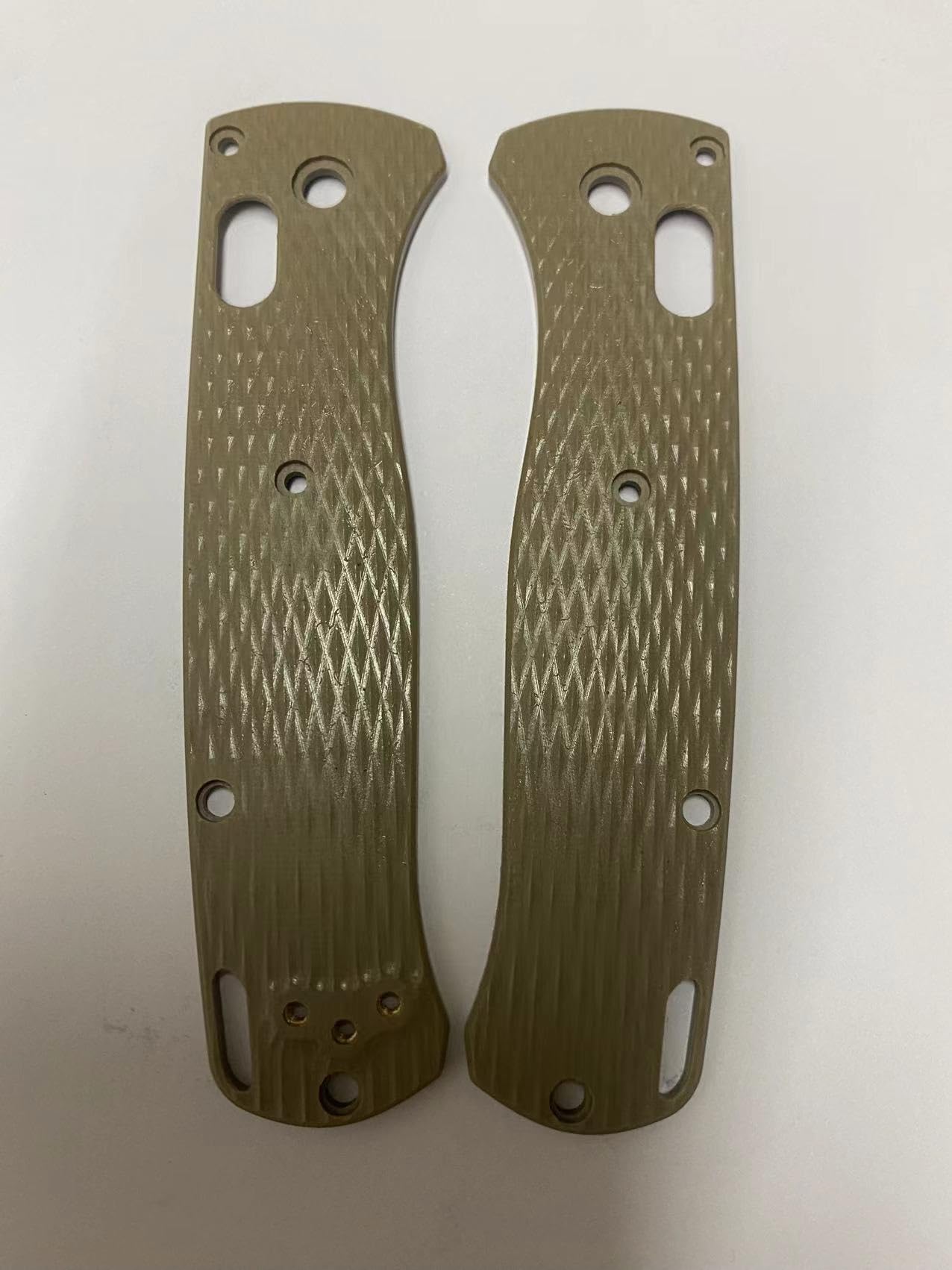 1 Pair Custom G10 Scales Handle in Sand Color Fits for Bugout 535 DIY Making Accessory