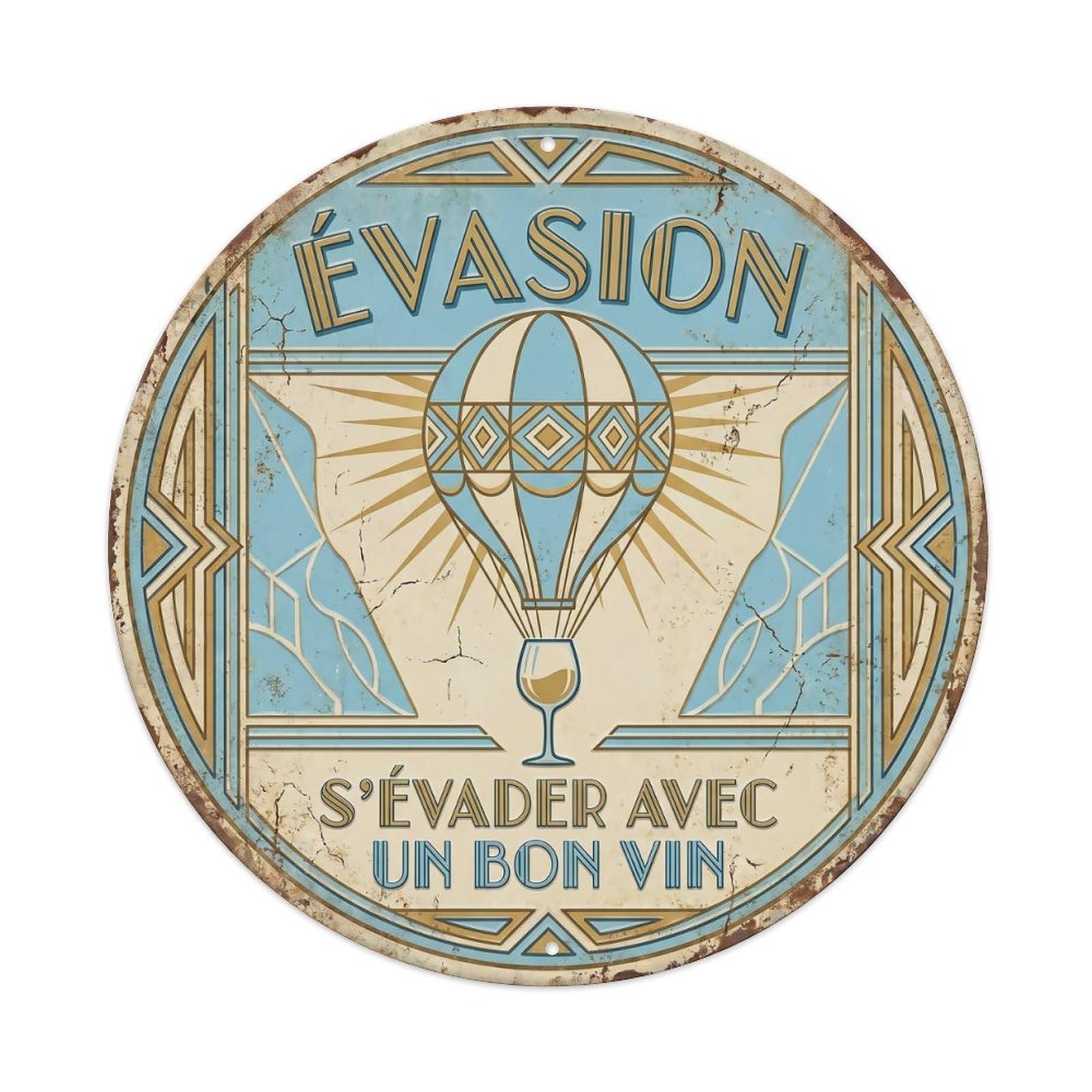 Escape Humorous Lounge Escape Metal Tin Sign