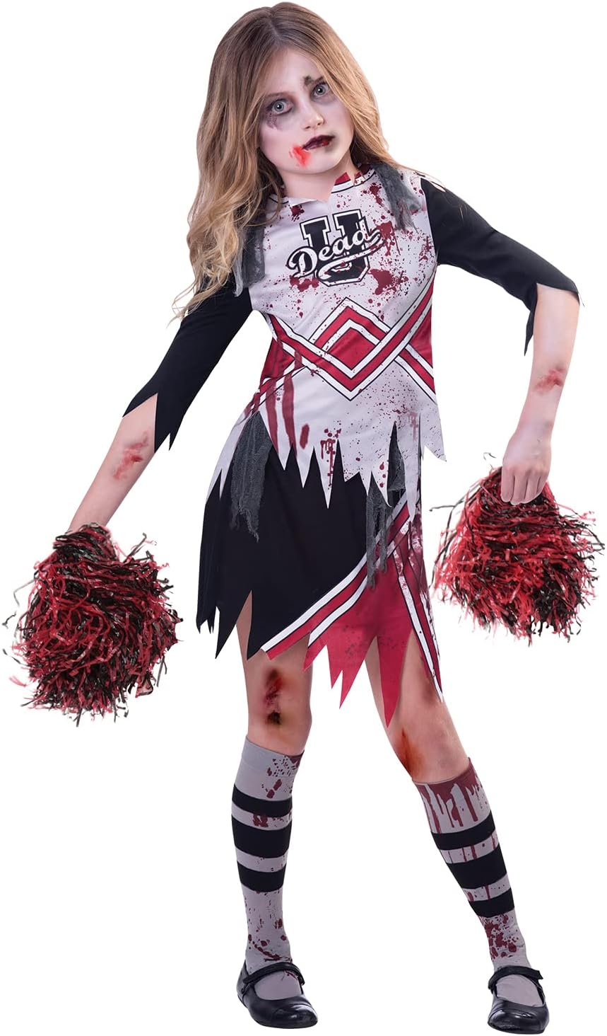 amscan Childs Zombie Cheerleader Fancy Dress