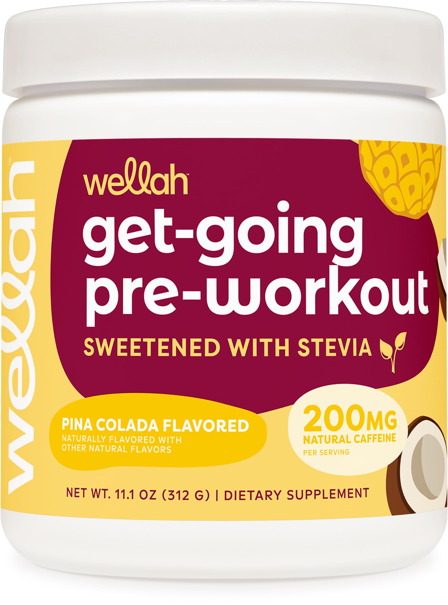 Wellah Pre-Workout Drink Mix (Raspberry Lemonade) 30 Servings — Amazon image 7