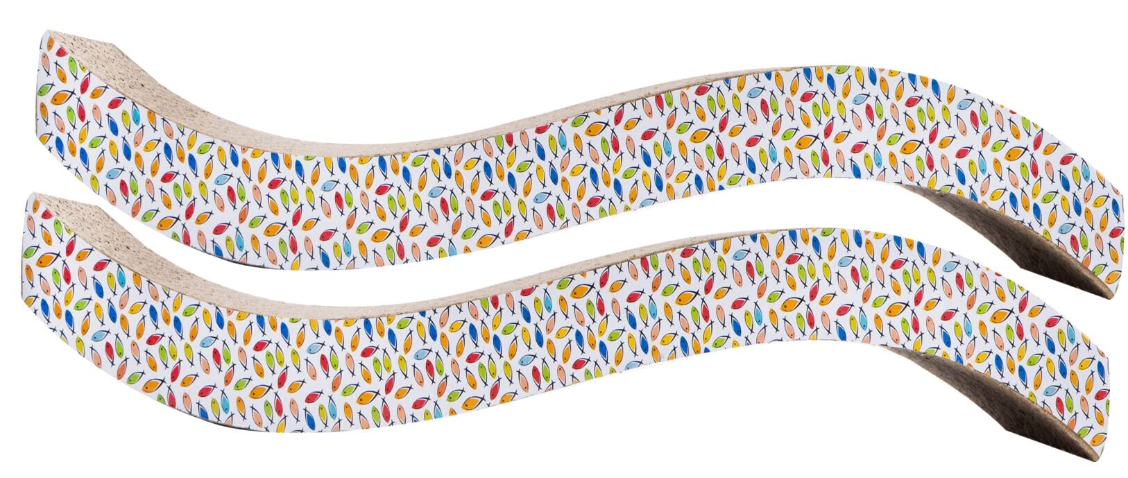 IndipetsCat Scratching Bed, Two in One Bed and Scratcher, Reversible (Wave Scratcher)