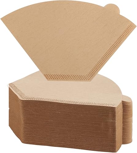 200 filtros de café #2 naturales sin blanquear, 2 filtros de café desechables de papel de cono para cafetera de vertido y goteo (2-4 tazas)