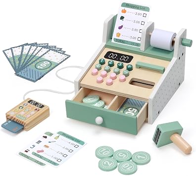 OSLINE OSLINE - Caisse Enregistreuse Montessori en Bois
