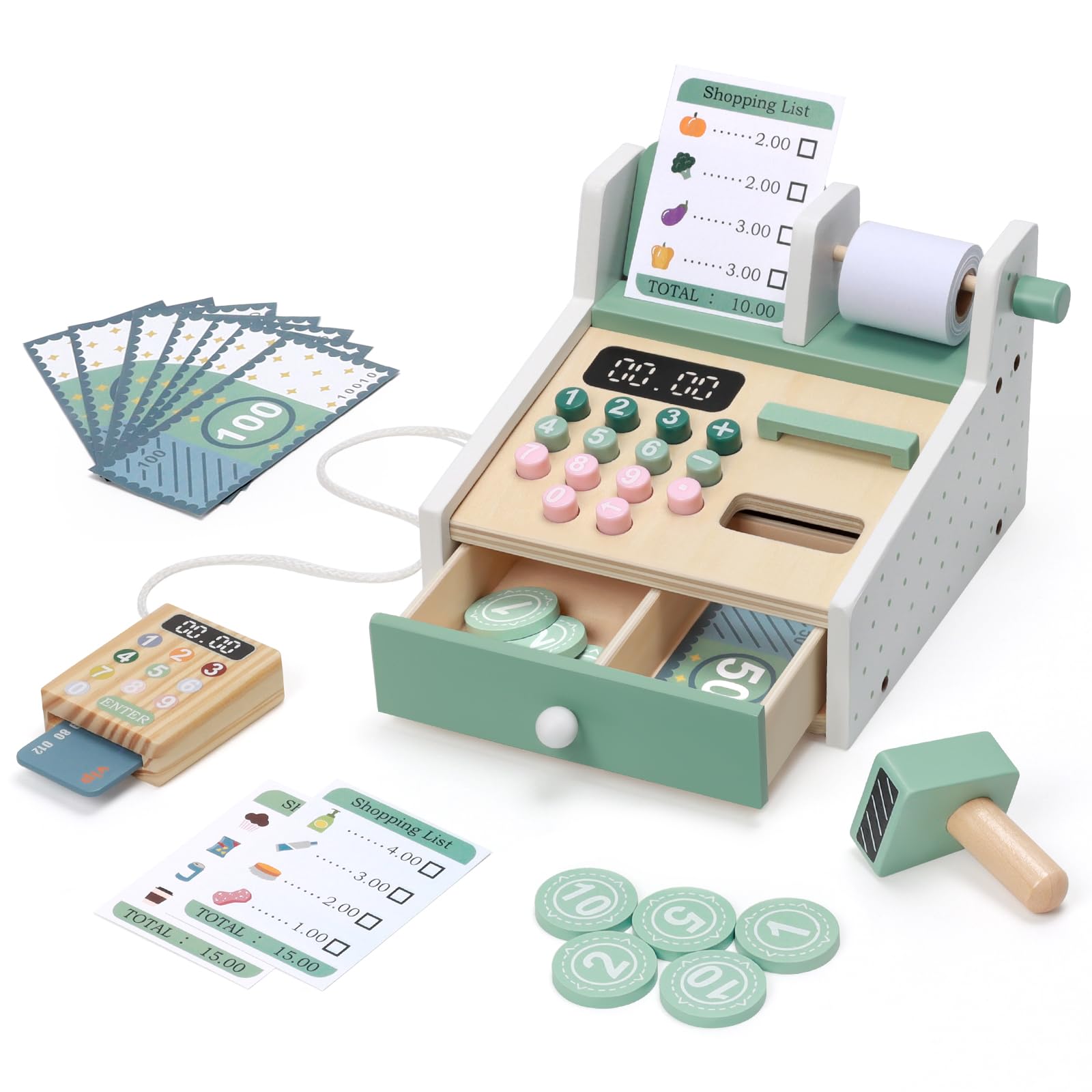 Wooden Cash Register