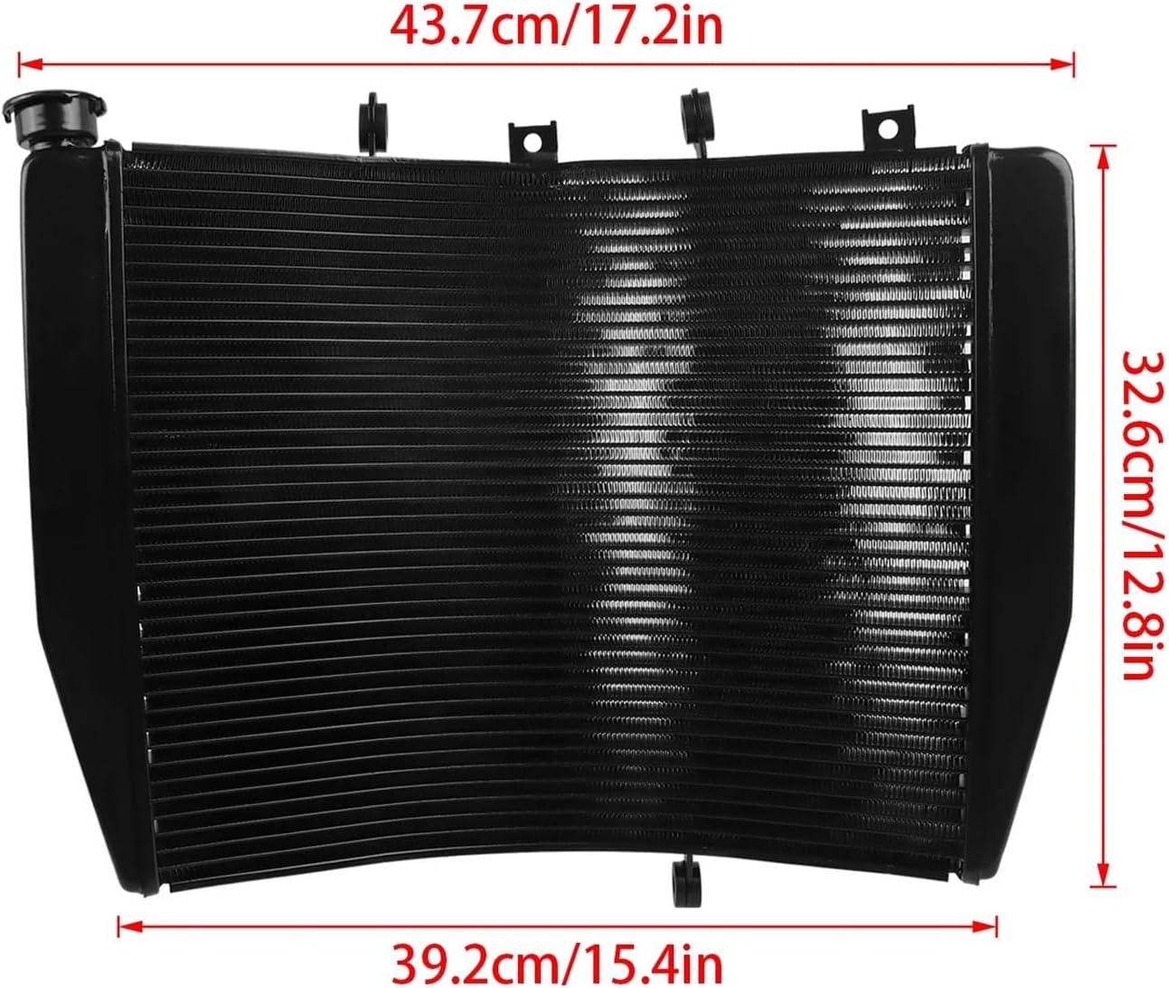 シルバー ラジエータークーラー Ni.n/ja ZX-14 ZX1400C ZX14R ZZR1400