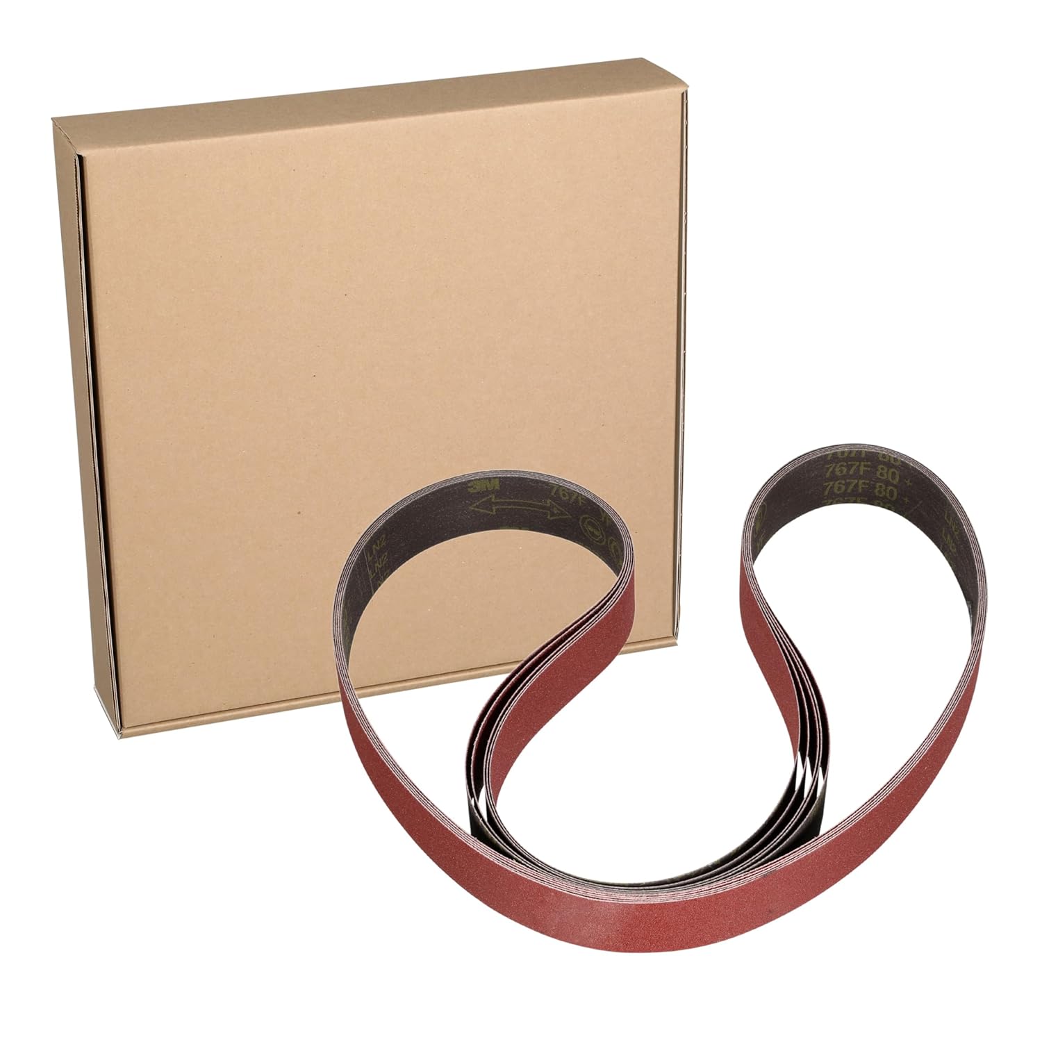 3M™ Cloth Belt 767F, 36+ YF-Weight, 2 in x 60 in, Film-lok, Single-Flex, 5 ea/Case