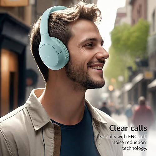 Miniatura 4 de TOZO HA1 Auriculares Bluetooth 5.4 sobre la oreja, 70 horas de reproducción con micrófono, auriculares inalámbricos plegables, sonido estéreo de