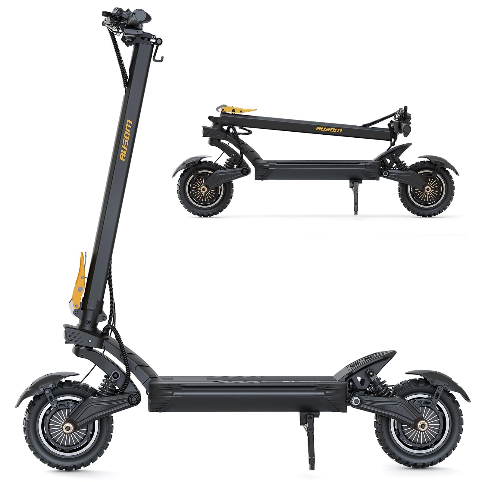 Ausom F1 MAX 1400Wx2 Electric Scooter for Adults 45 Mph Top Speed 62 Miles Max Range Anti-Lock Braking