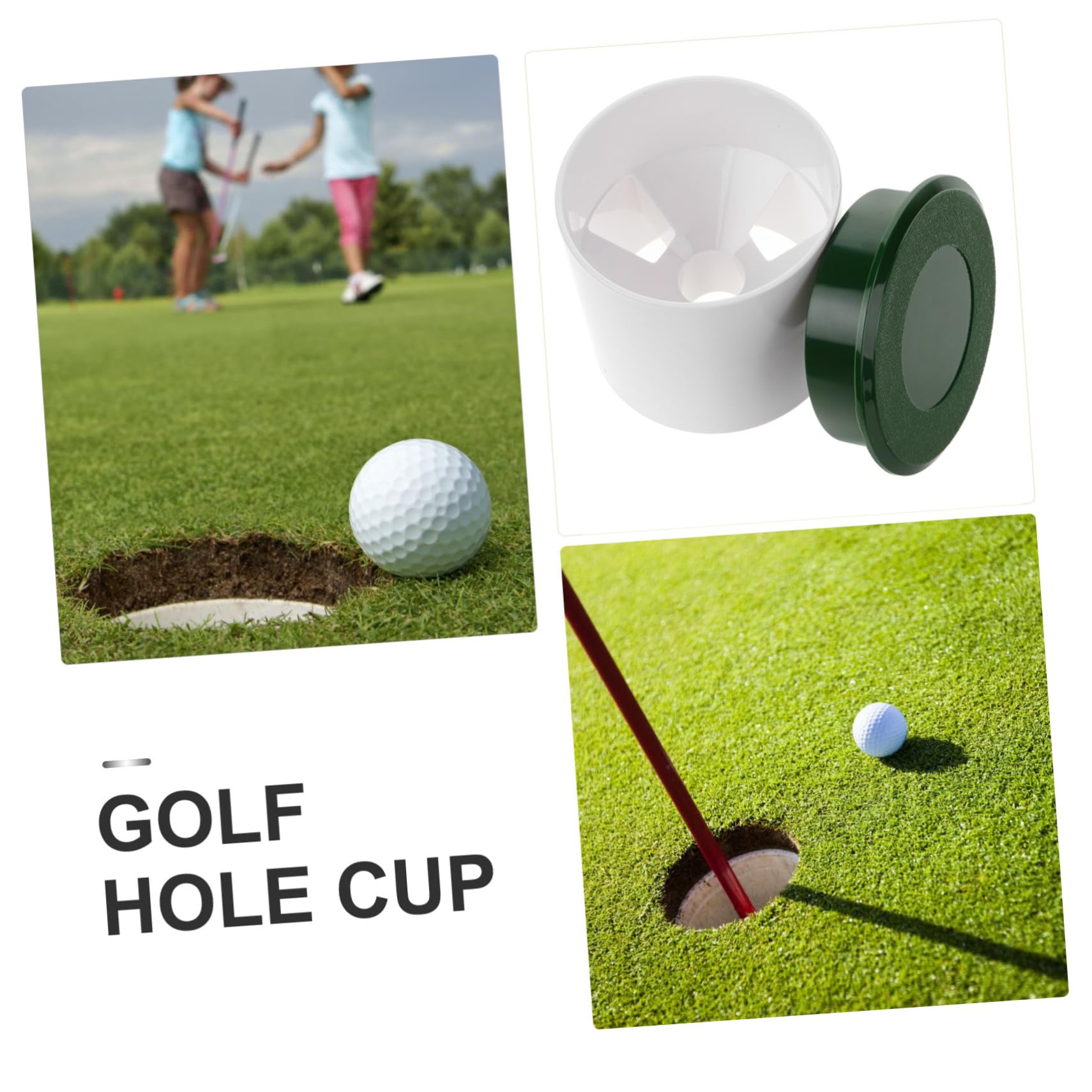 Anneome Golf Hole Cup Cover 2pcs Putting Cup Replacement for Golfing Practice for Green
