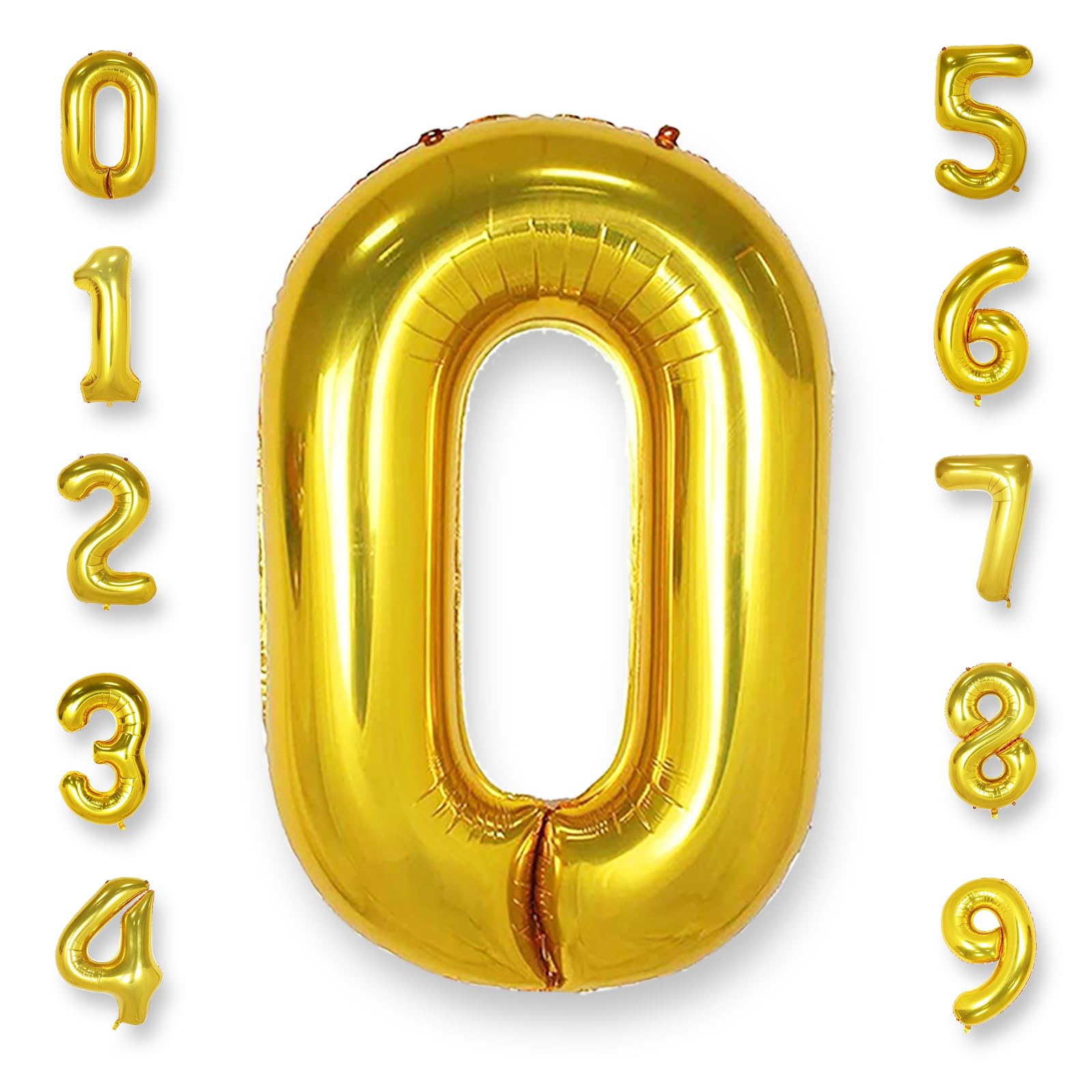 Riesen-Folienballon Zahl 3 - 101,6 Cm (40 Zoll) Golden - Für Geburtstage, Hochzeit, Partys, Jubiläen