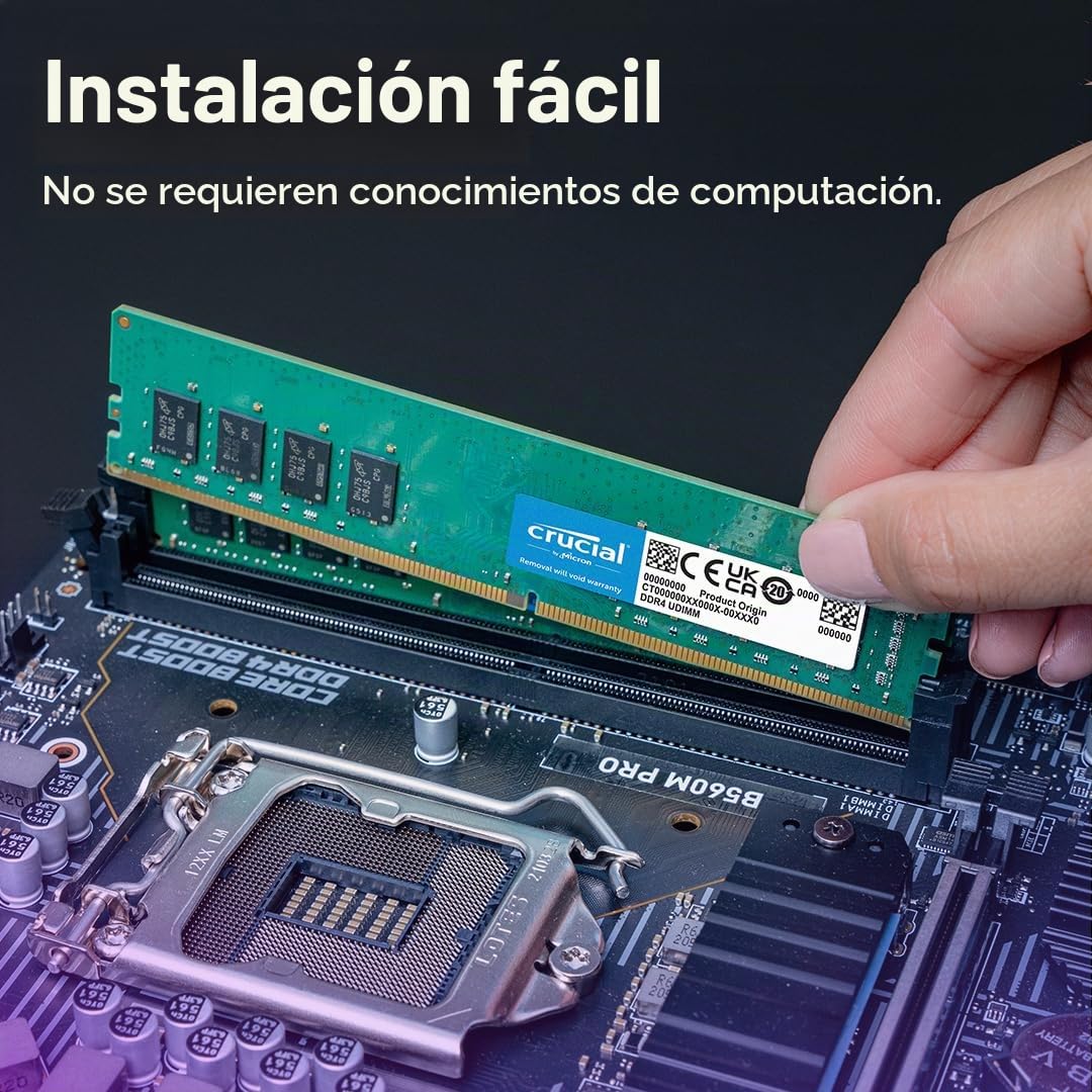 Crucial 16GB Kit (8GBx2) DDR4 2400 MT/s (PC4-19200) SR x8 DIMM 288