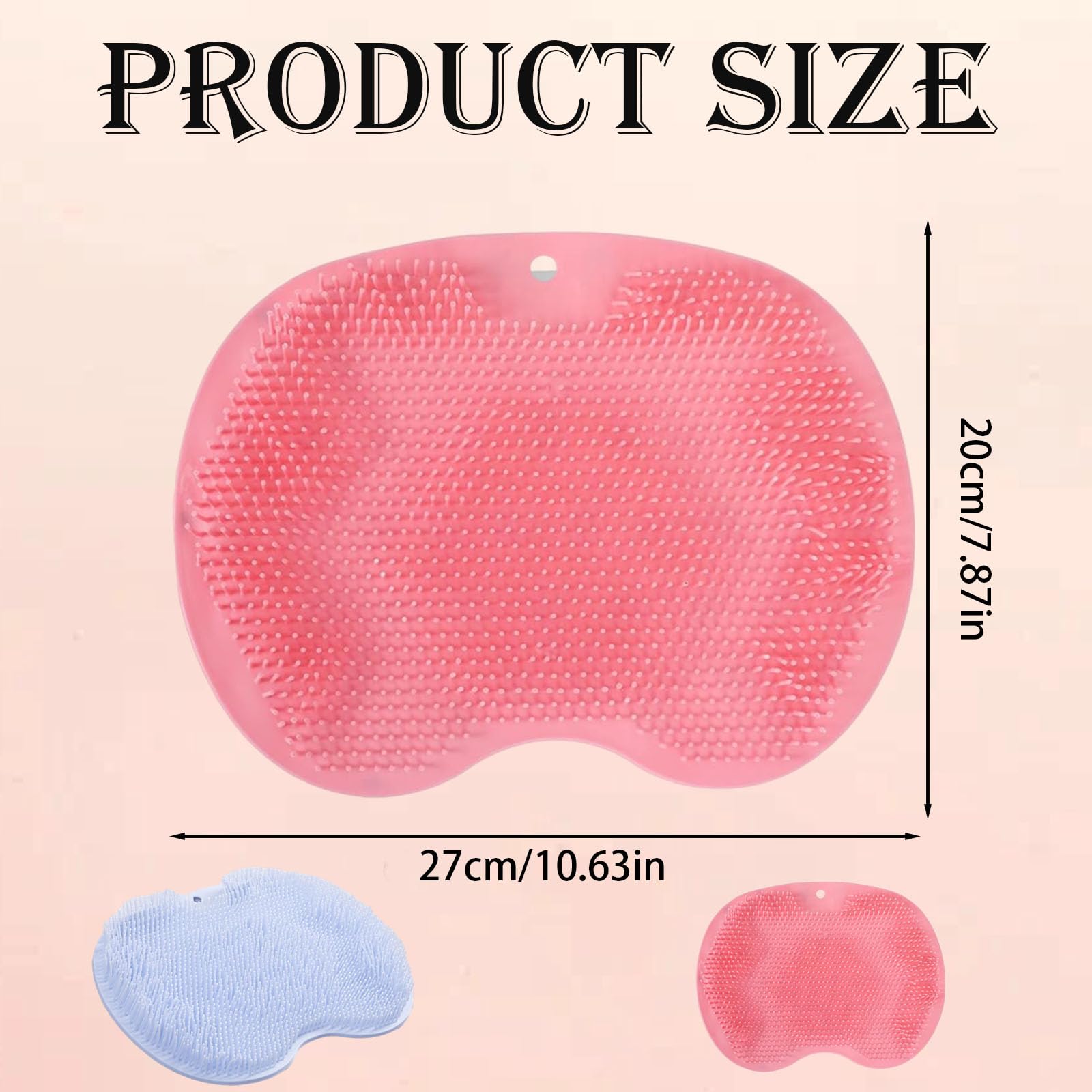 2 Pcs Foot Scrubber Mat, Foot Scrubber for Shower, for Men and Women Eliminate Calluses Dead Skin - Image 2