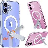 Vista 11 de TORRAS Funda magnética con soporte de 360° para iPhone 16, protección completa de la cámara, compatible con MagSafe, protección contra caídas