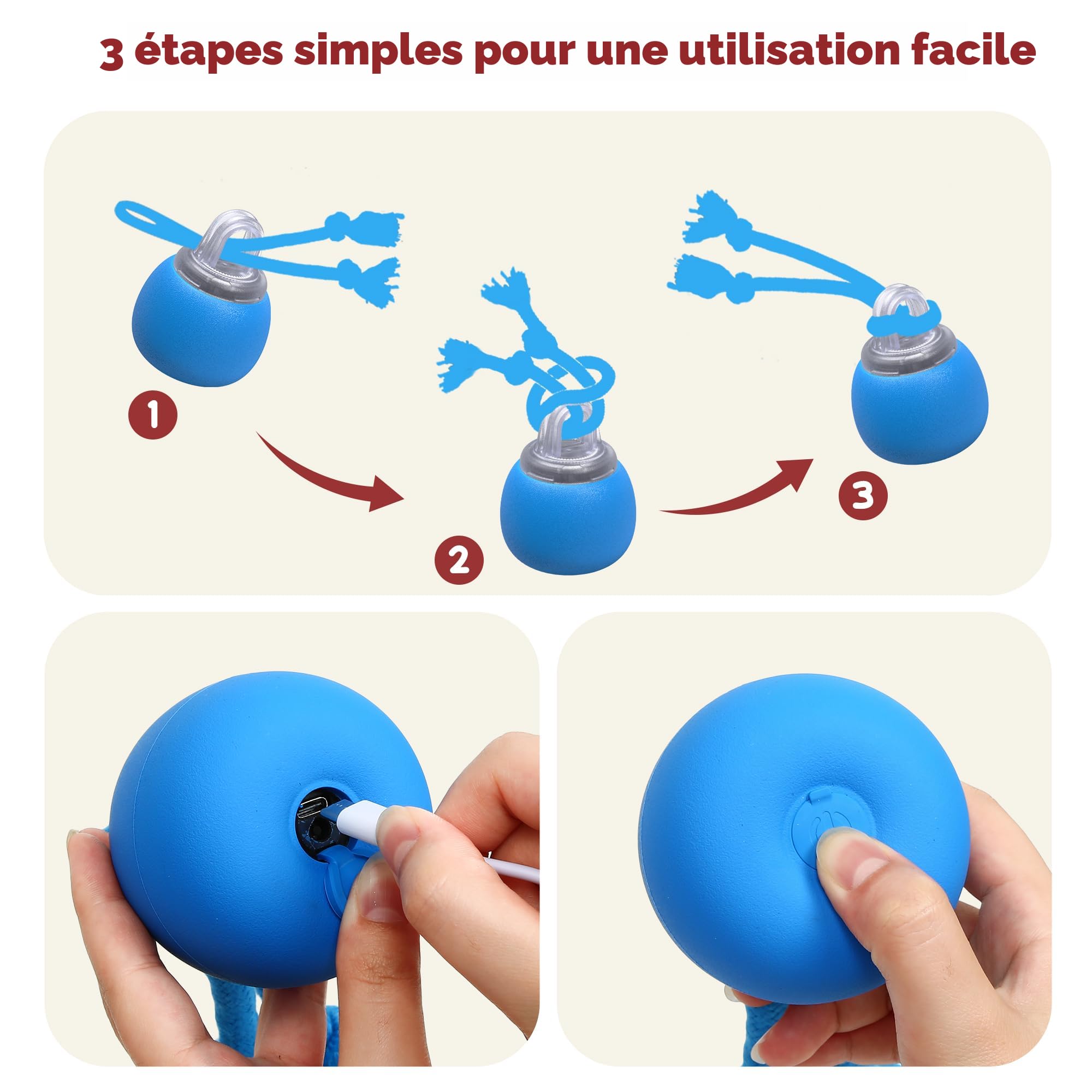 Jouet Interactif Pour Chien, Balle D'activité à Roulettes | Balle