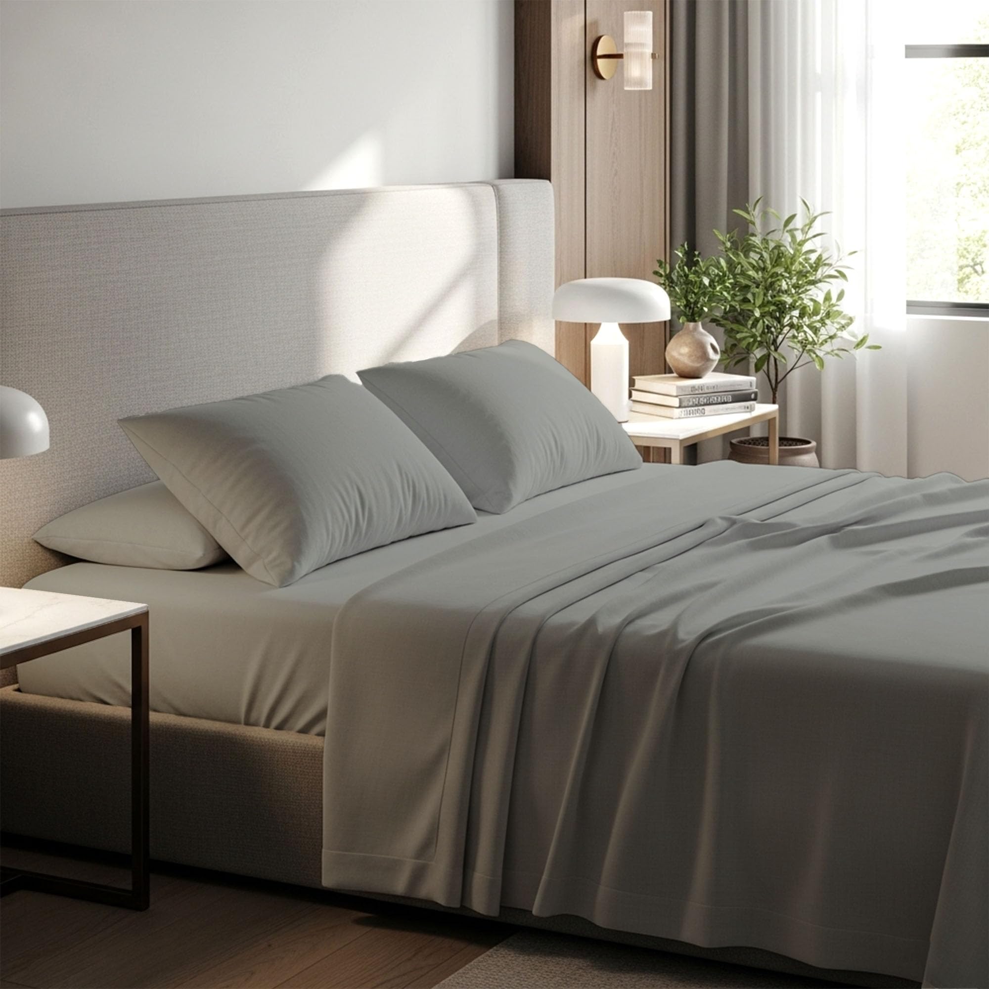 BloomBedding 400 Thread Count Double Flat Sheet 100% Egyptian Cotton Gentle & Airy Bed Sheet