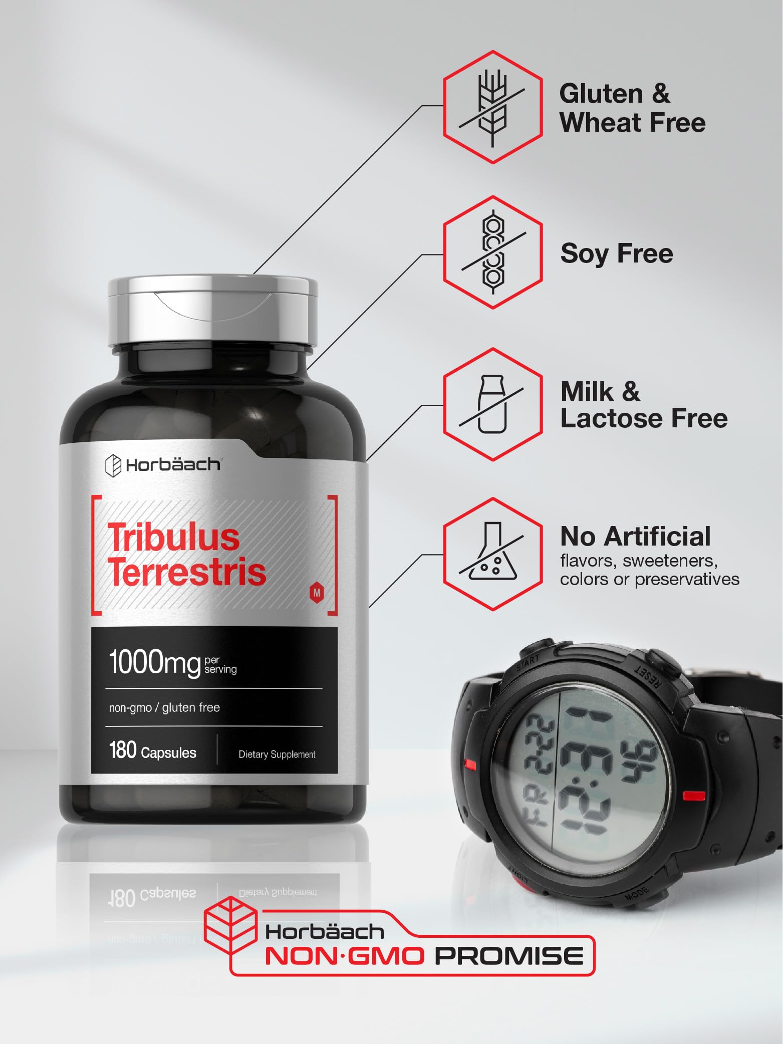 Horbaach Tribulus Terrestris for Men | 1000mg | 180 Capsules — Amazon image 4