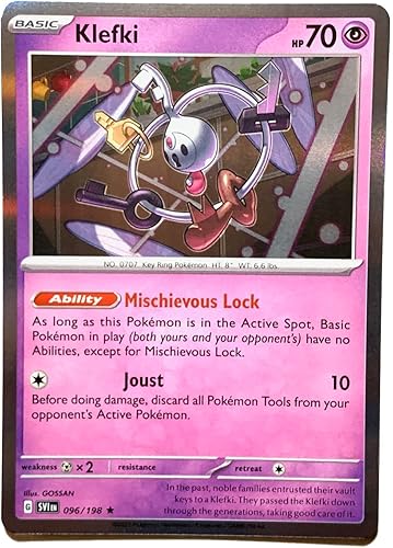 Klefki 096198 - Scarlet & Violet - Tarjeta Pokemon - Lámina inversa Rara