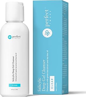 Salicylic Deep Gel Exfoliating Cleanser - Enhanced with Tea Tree Oil & Green Tea Extract (Professional).