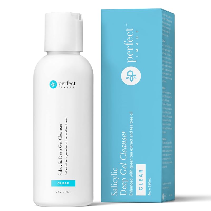 Perfect Image Gel de Limpeza Facial com Ácido Salicílico, Óleo de Melaleuca e Extrato de Chá Verde
