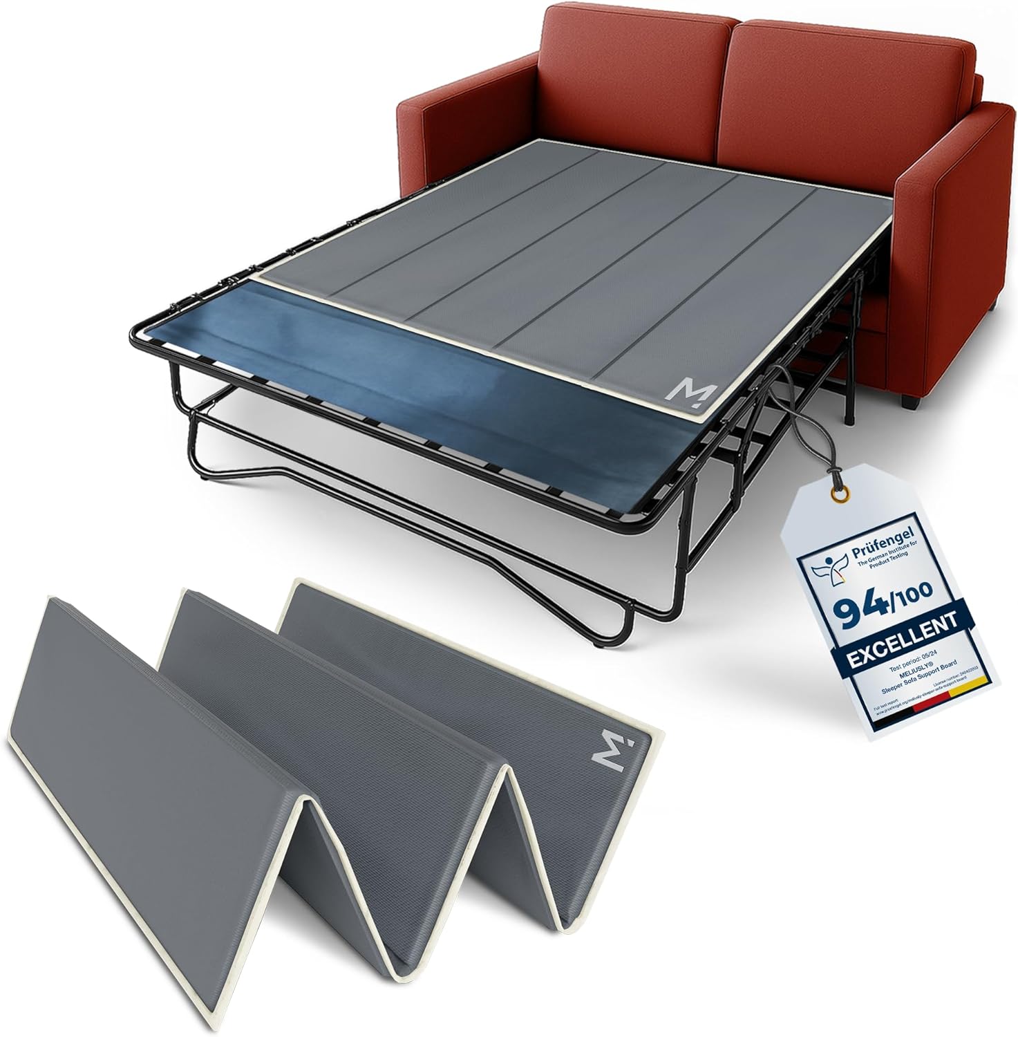 Meliusly Flex Sleeper Sofa Support Board (48x60 - Queen Size) Extra Comfort Sofa Bed Support, Pull Out Couch Mattress Board, Sleeper Bar Shield, SleeperSaver Queen (48x60'')