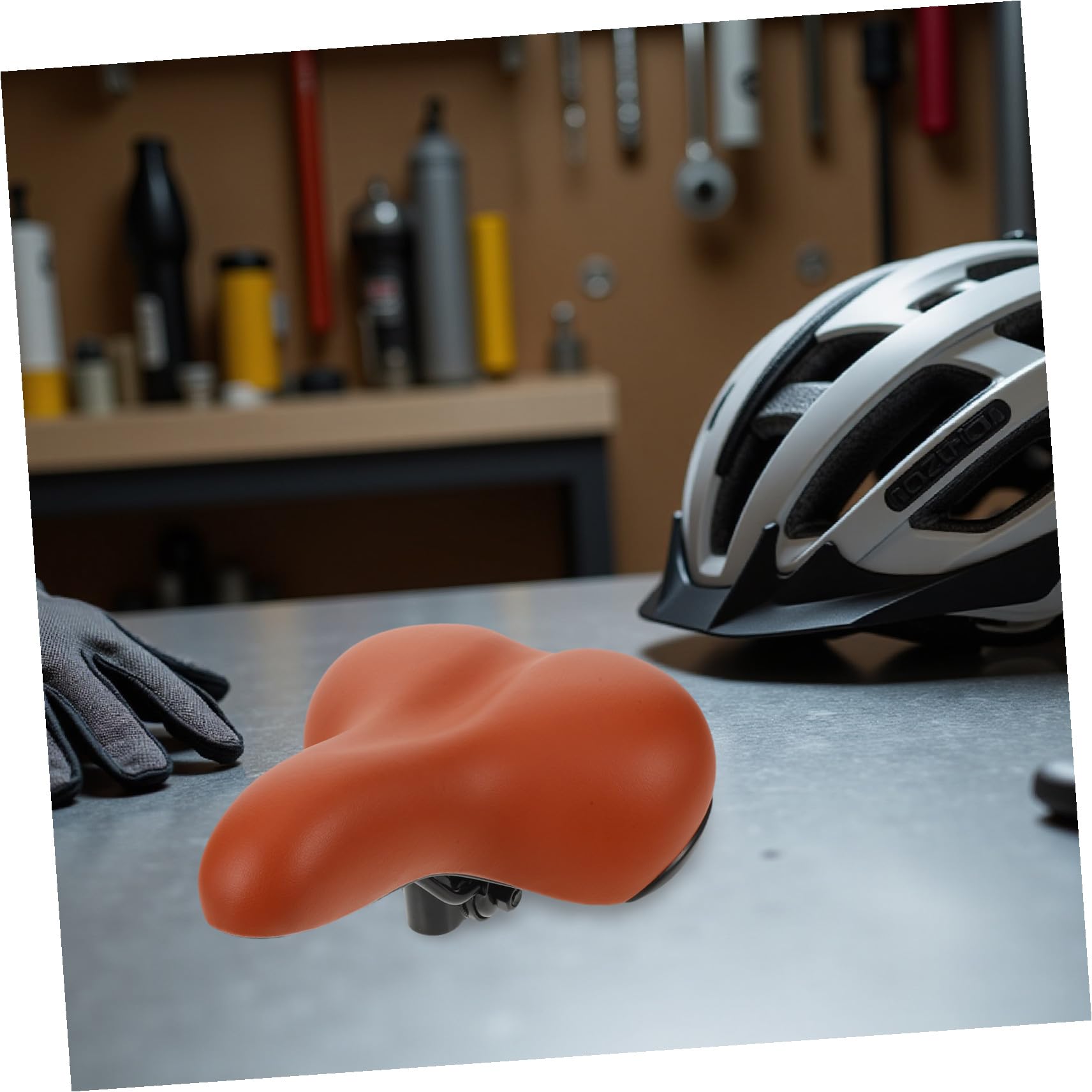 Supvox Fahrradsattel für Mountainbike und Rennrad Breiter und Verdickter Sitz mit Pu Material und Stoßdämpfendem Schwamm für Bequemen Sitzkomfort bei Erwachsenen