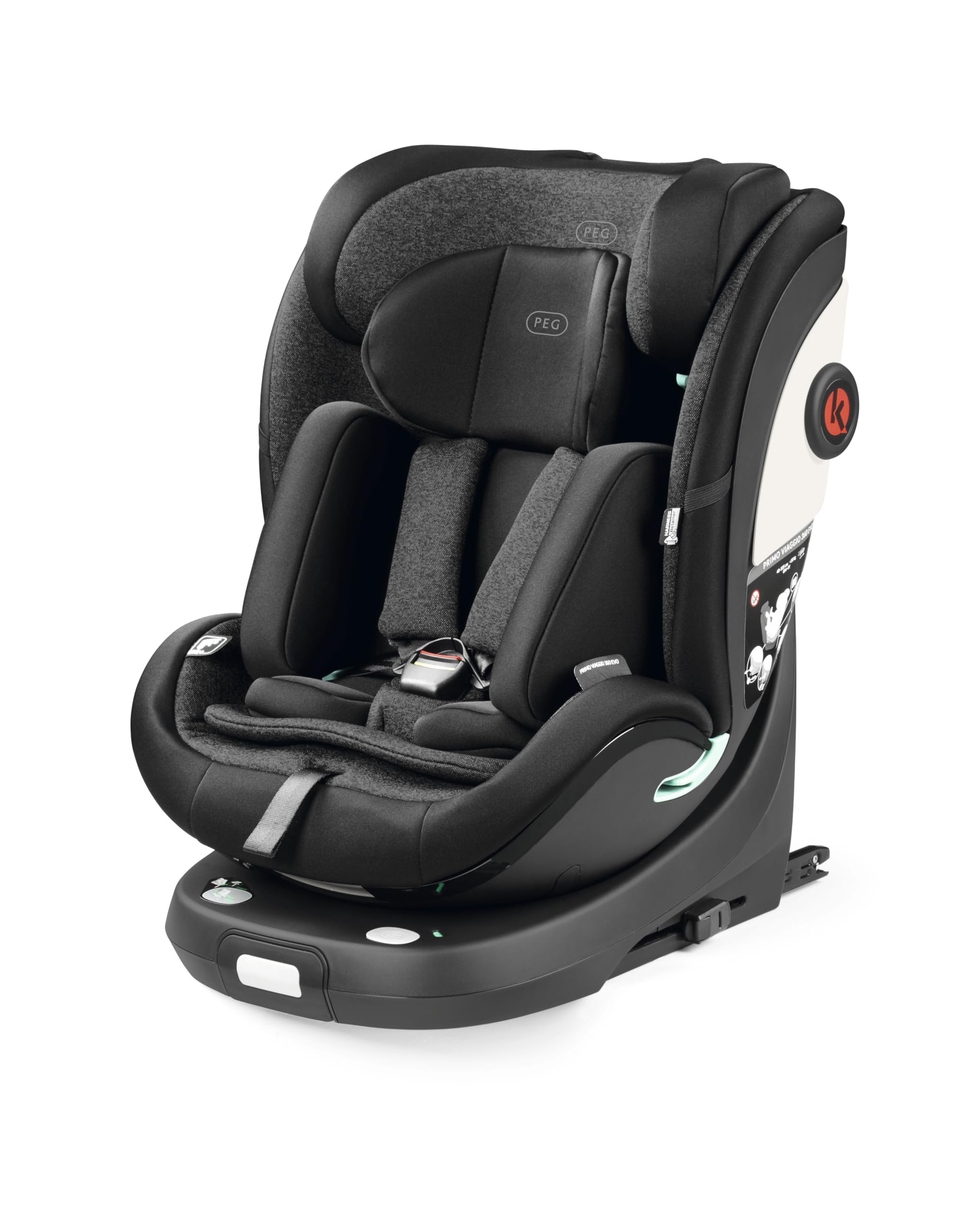 Peg Perego Primo Viaggio 360 EVO fotelik samochodowy All-In-One z ISOFIX, obrotowy, regulowany, dla dzieci od urodzenia do 150 cm (0-12 lat), 0-36 kg, planeta