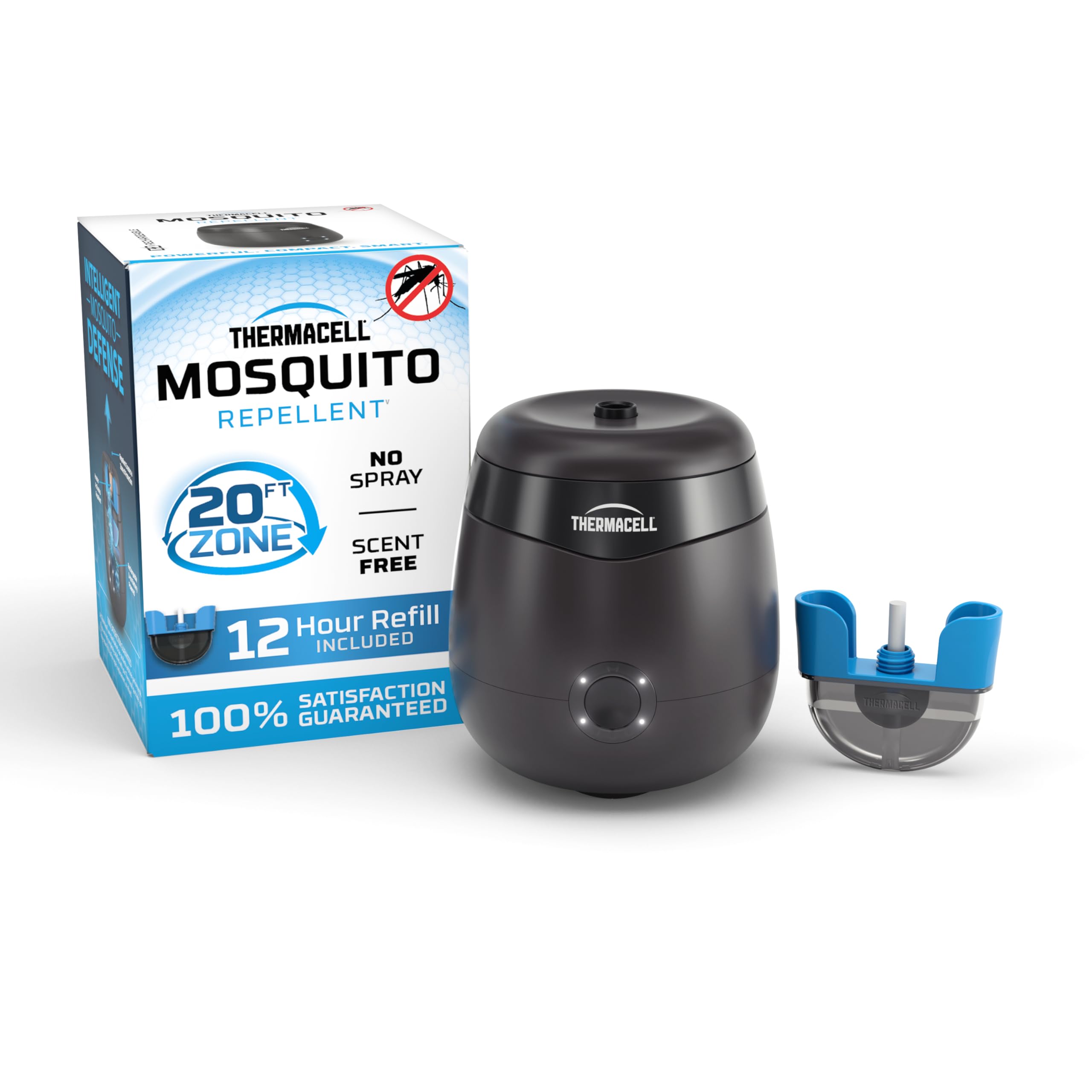 thermacell e-series rechargeable mosquito repeller with 20 mosquito protection zone bug spray alternative scent free