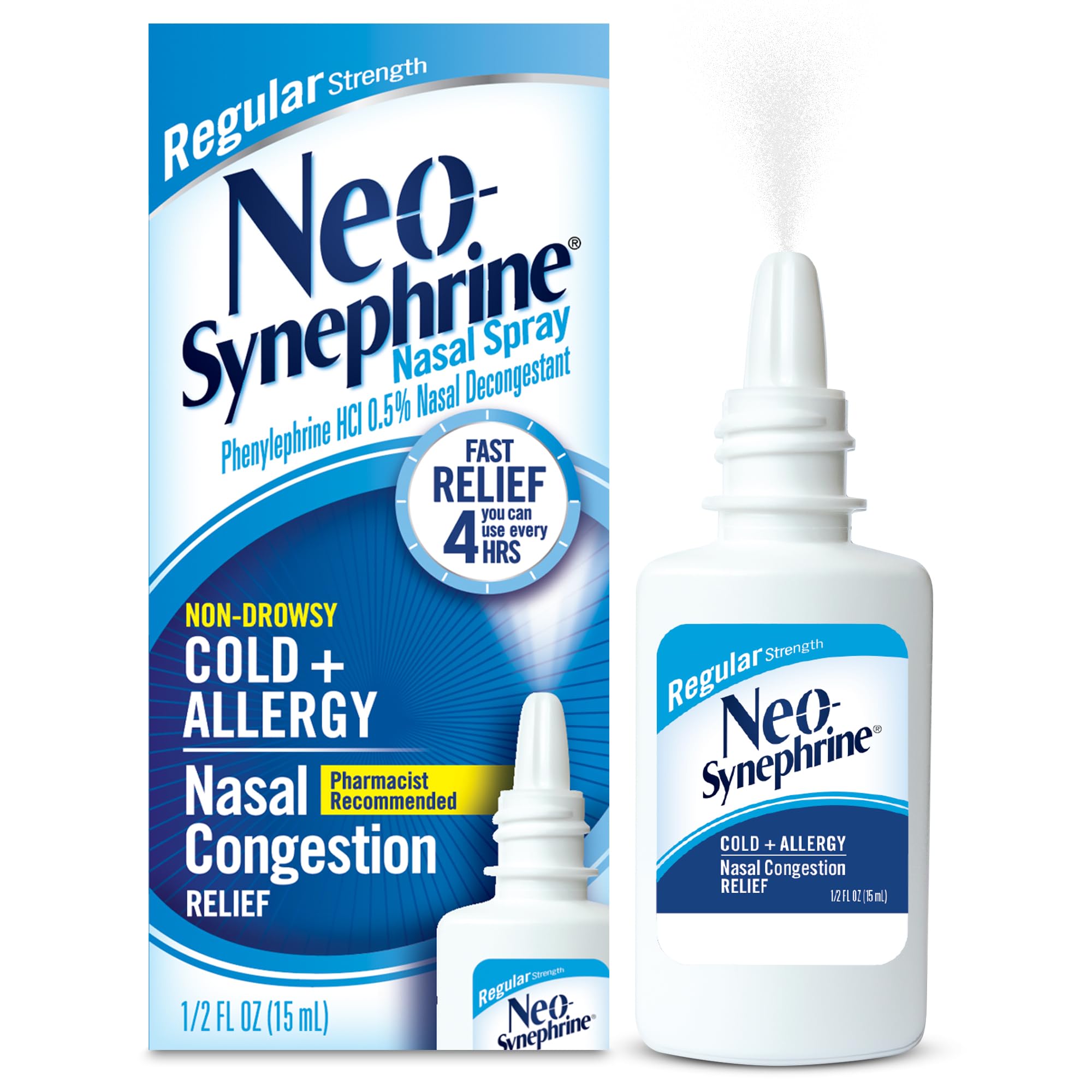 NEO-SYNEPHRINE No-Drip Severe Congestion Nasal Spray, 0.5 Fl Oz — Amazon image 10