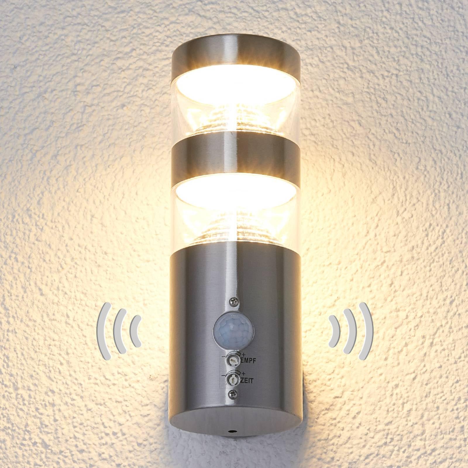 Lindby LED Iavo met bewegingssensor (antiek) in Zwart uit kunststof, inclusief lichtbron Lindby LED Iavo met bewegingssensor (antiek) in Zwart uit kunststof, inclusief lichtbron