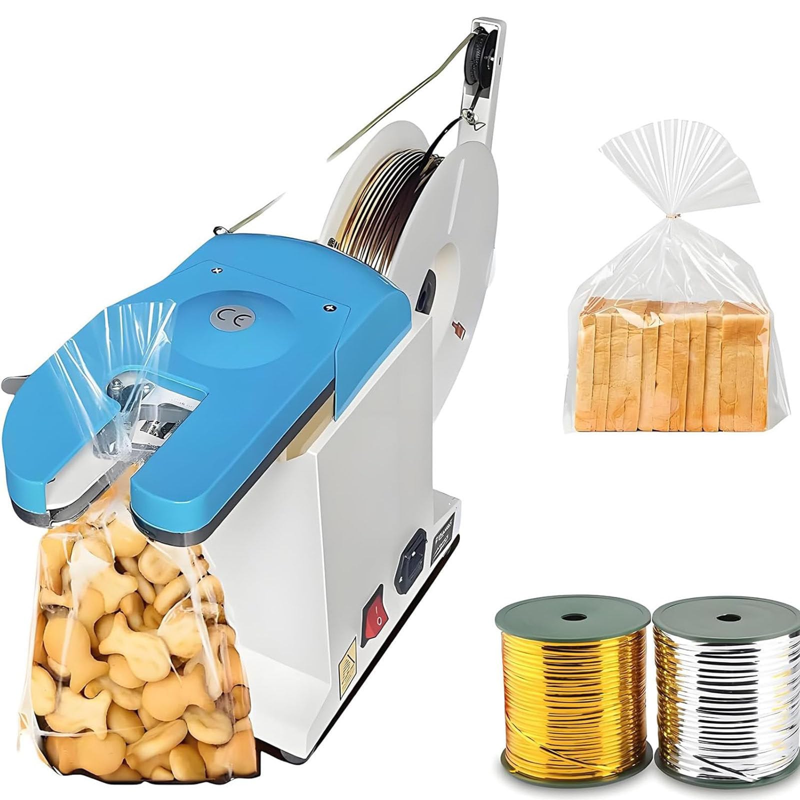 Macchina automatica Twist Tie per una chiusura efficiente del sacchetto, ideale per imballaggi alimentari e esigenze di impacchettamento