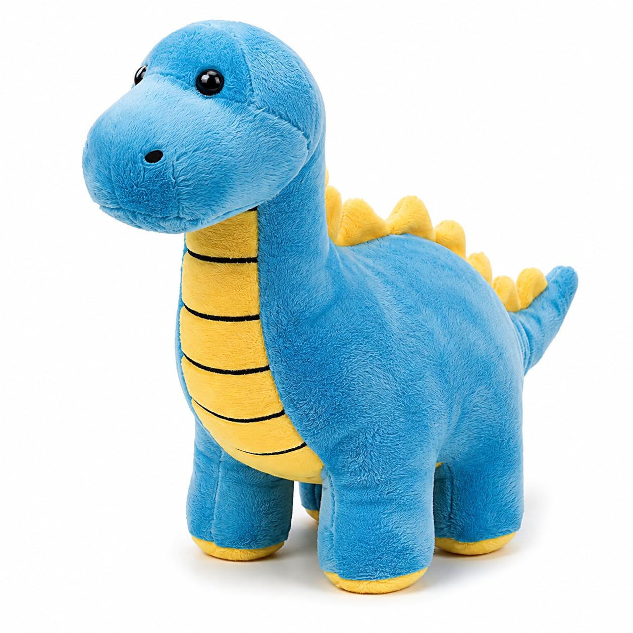 Dinosaur Soft Toy for Kids, Blue Stuffed Plush Dinosaur 34 cm, Super Soft Teddy Toy for Boys, Girls & Babies, Cuddly Hug Pillow, Safe Washable Birthday Gift Blue-image-35