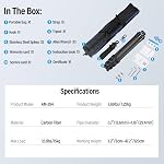 SIRUI AM-284 Carbon Fiber Tripod for Travel, Professional Camera Tripod with 4-Section Legs, Twist Leg Locks, Detachable Metal Spikes, Loads up 33LB, Max Height 47.2“