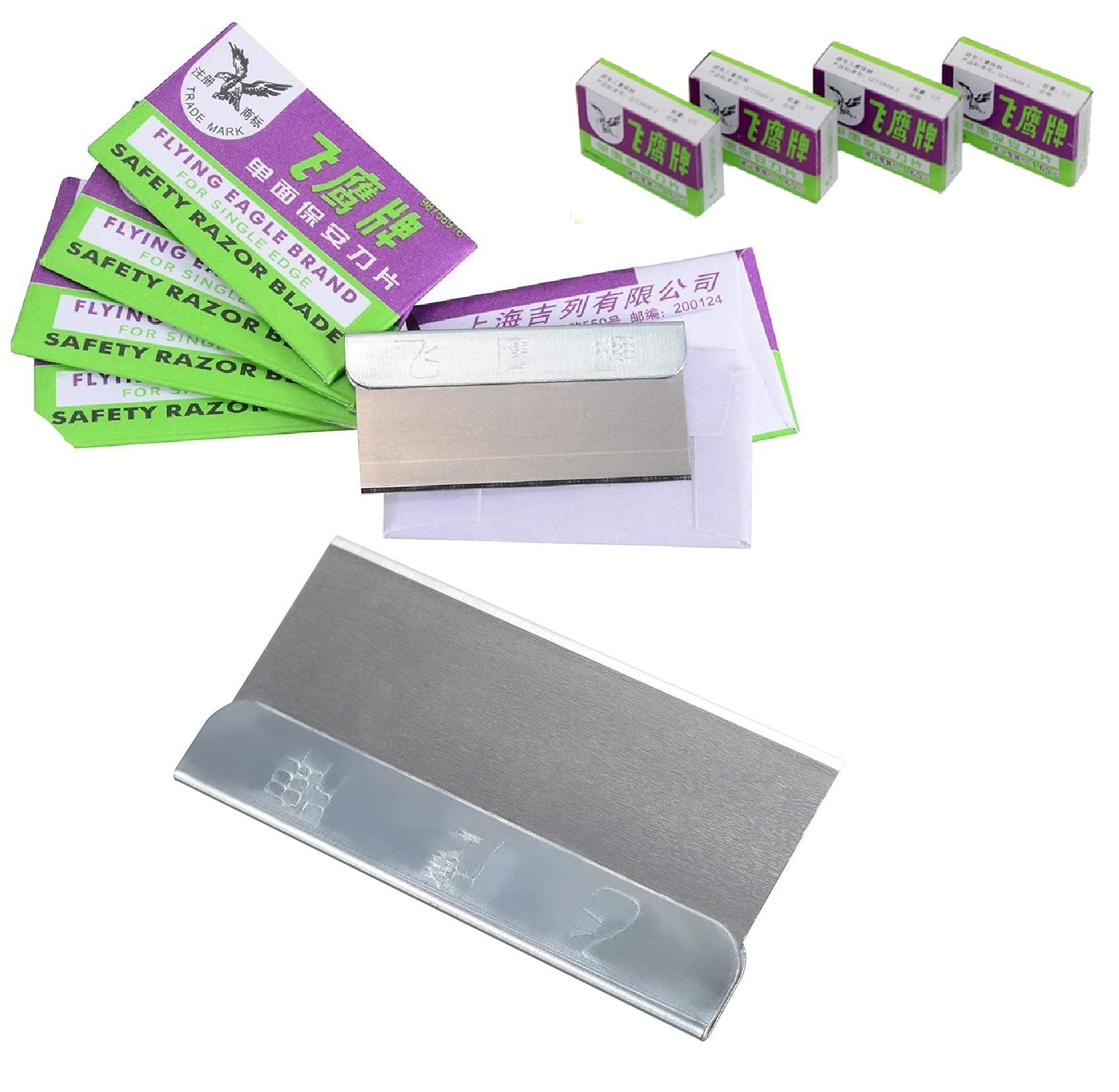 Single Edge Safety Blades for OCA Adhesive Sticker Removing, Cleaning LCD, Art Craft - Razor Replacement (Pack of 20)