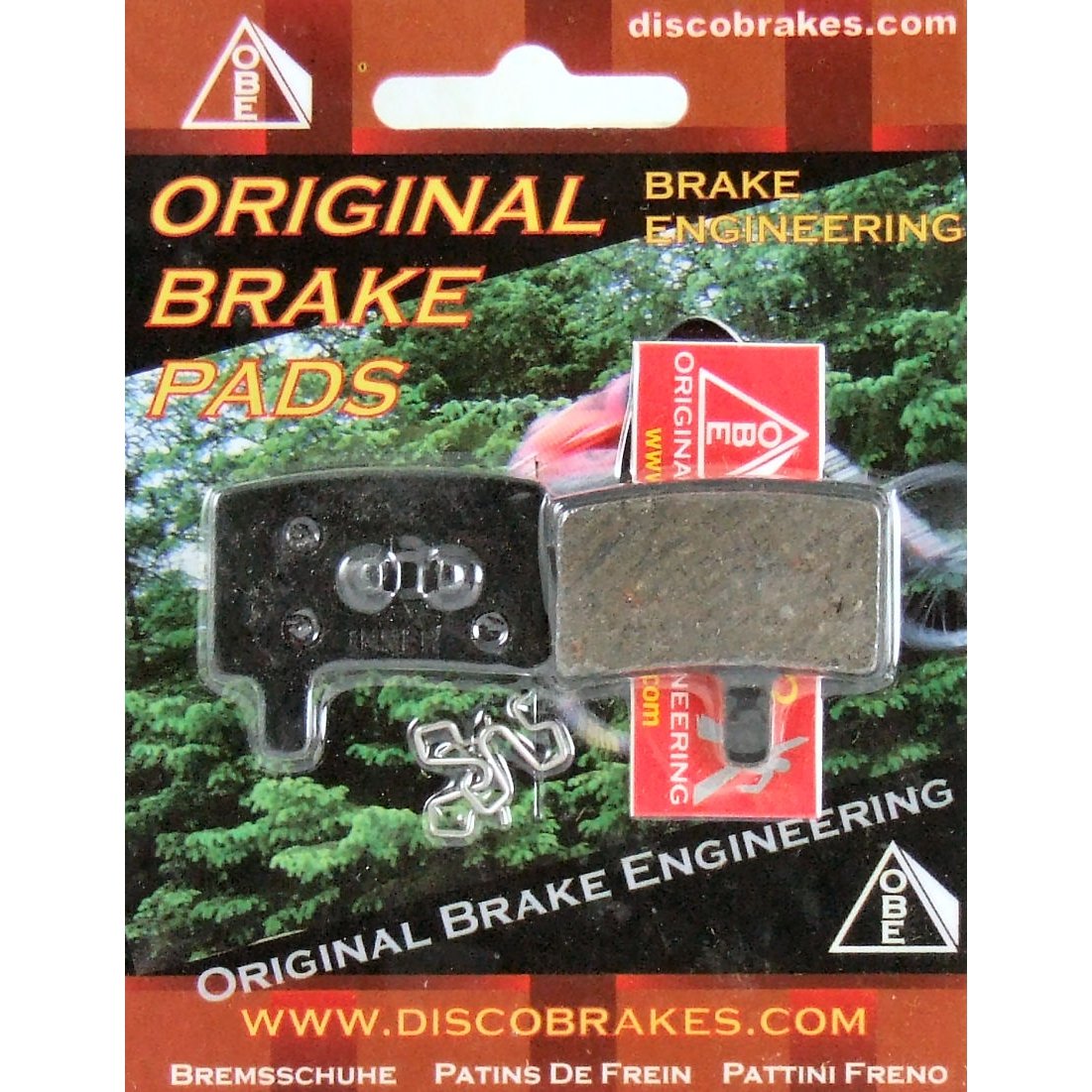 1Pair OBE Medium Comp Hayes Stroker Trail Bike Disc Brake Pads MTB Cross Country