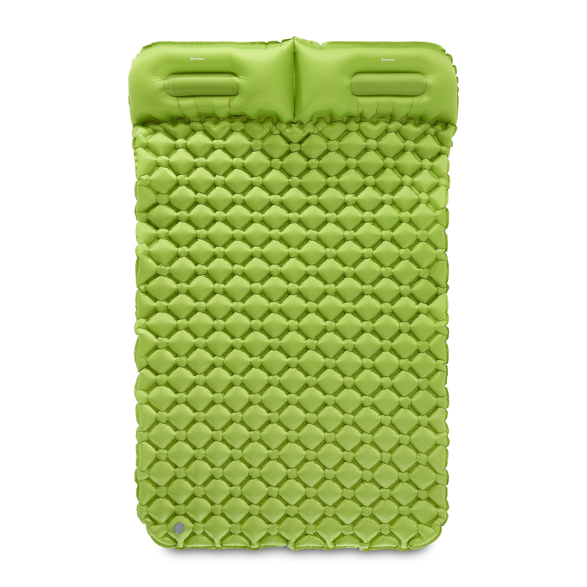 HyperMotion Materac Trekkingowy Campmat 2, Ultralekki, 190x120 cm | 940 g, Miejsce dla 2 Osób, 2 Poduszki, Kompaktowe Składanie, Wygodny Wypoczynek Podczas Biwaków