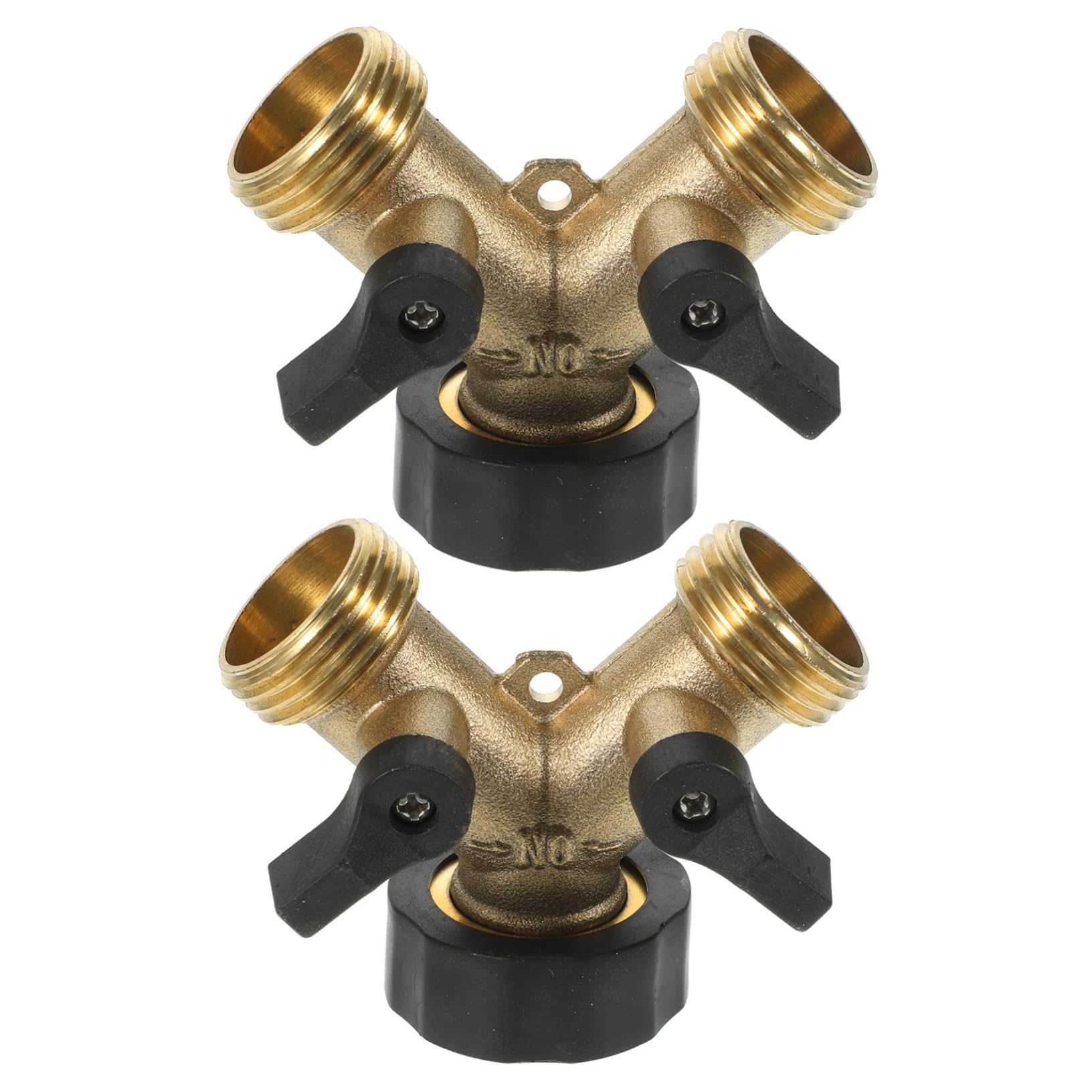 2 Pezzi Raccordo Splitter per da Y Connettore Rapido con Valvole Controllo Regolabili Adattatore per Rubinetto da Installazione e Controllo per e Giardinaggio