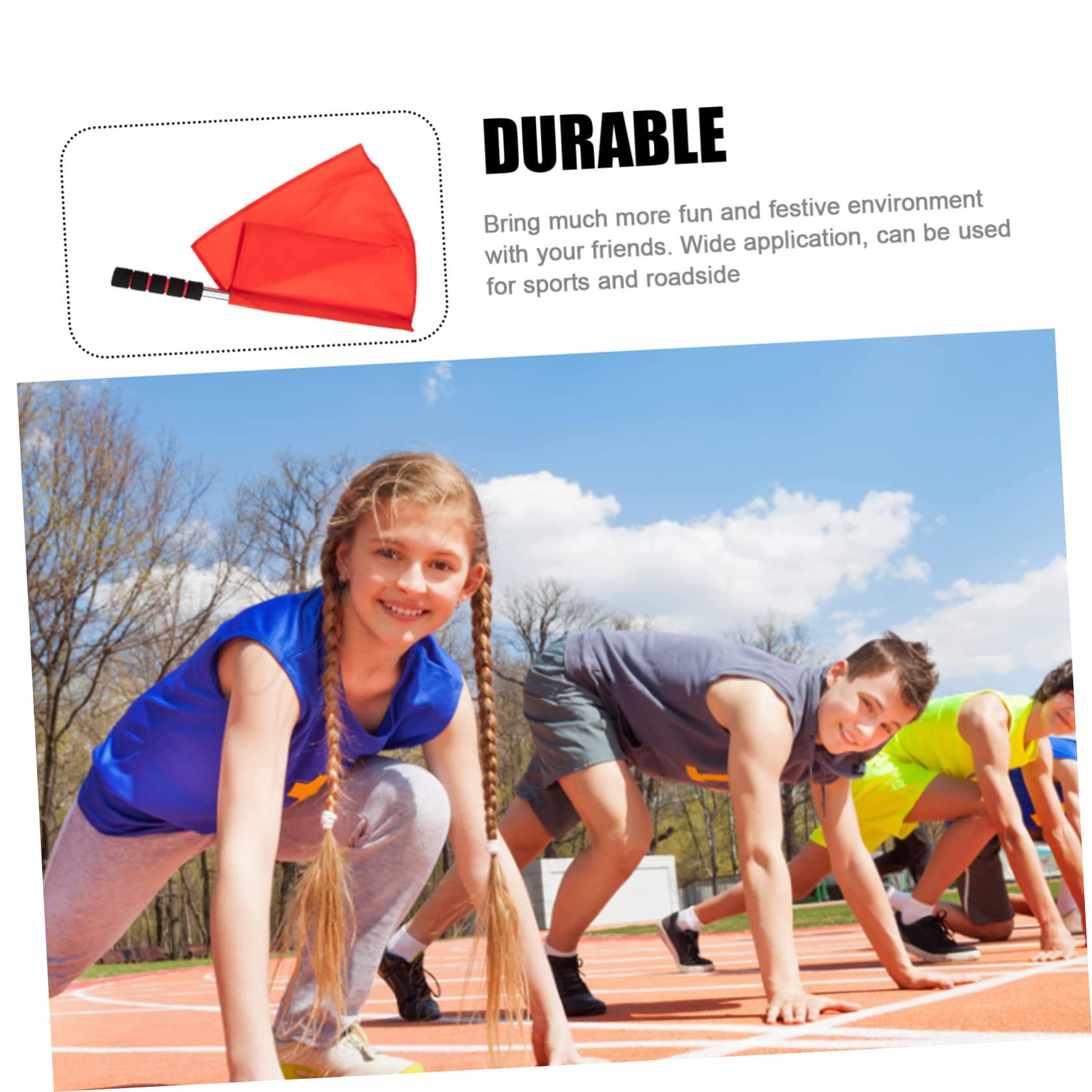 NAMOARLY Signal Flags Traffic Safety Flags for Referee and Volleyball Games