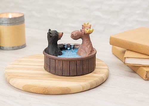 Miniatura 6 de Figura decorativa de fiesta de bañera de hidromasaje de oso y alce, 5 x 5 (8727)