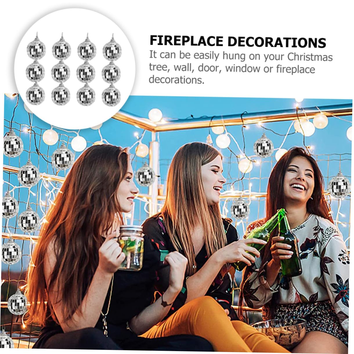 TOPBATHY STK Lob christbaumkugeln weihnachtsbaumkugeln weihnachtdeko Christbaumschmuck weihnachtsschmuck selber Machen Weihnachtsdekorationen Kugelornamente Weihnachtskugel-Anhänger Glas