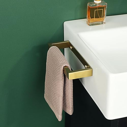 Vista 106 de Alise Toallero de baño, soporte de pared para toallas de baño, toallero para baño, toallero de acero inoxidable SUS304 de 8 pulgadas, negro mate