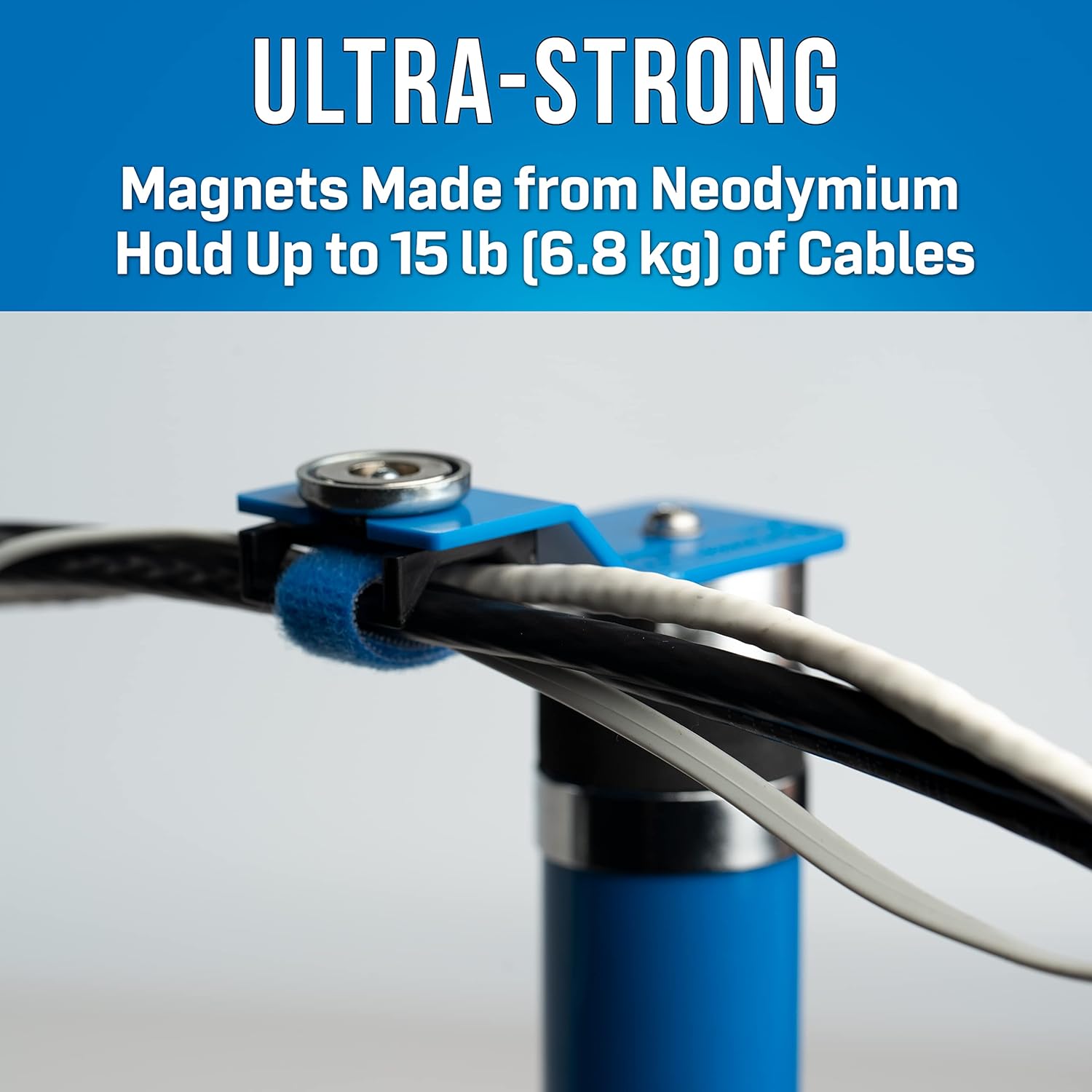 Jonard Tools MF-25/10 Magtime Magnetic Cable Holder for Organizing Cables and Wires (Pack of 10)