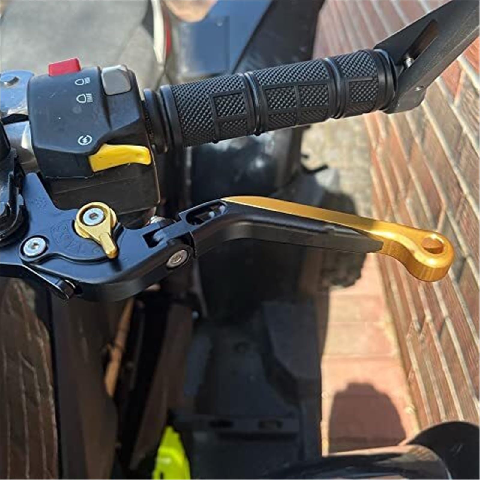 Klappbarer Kupplungs- und Bremshebel Motorrad-Kupplungshebel für YFM 700 für Raptor 700R 2008–2020 für 250 2008–2013, verstellbar, ausziehbar, Bremszubehör, Modifikationsteile